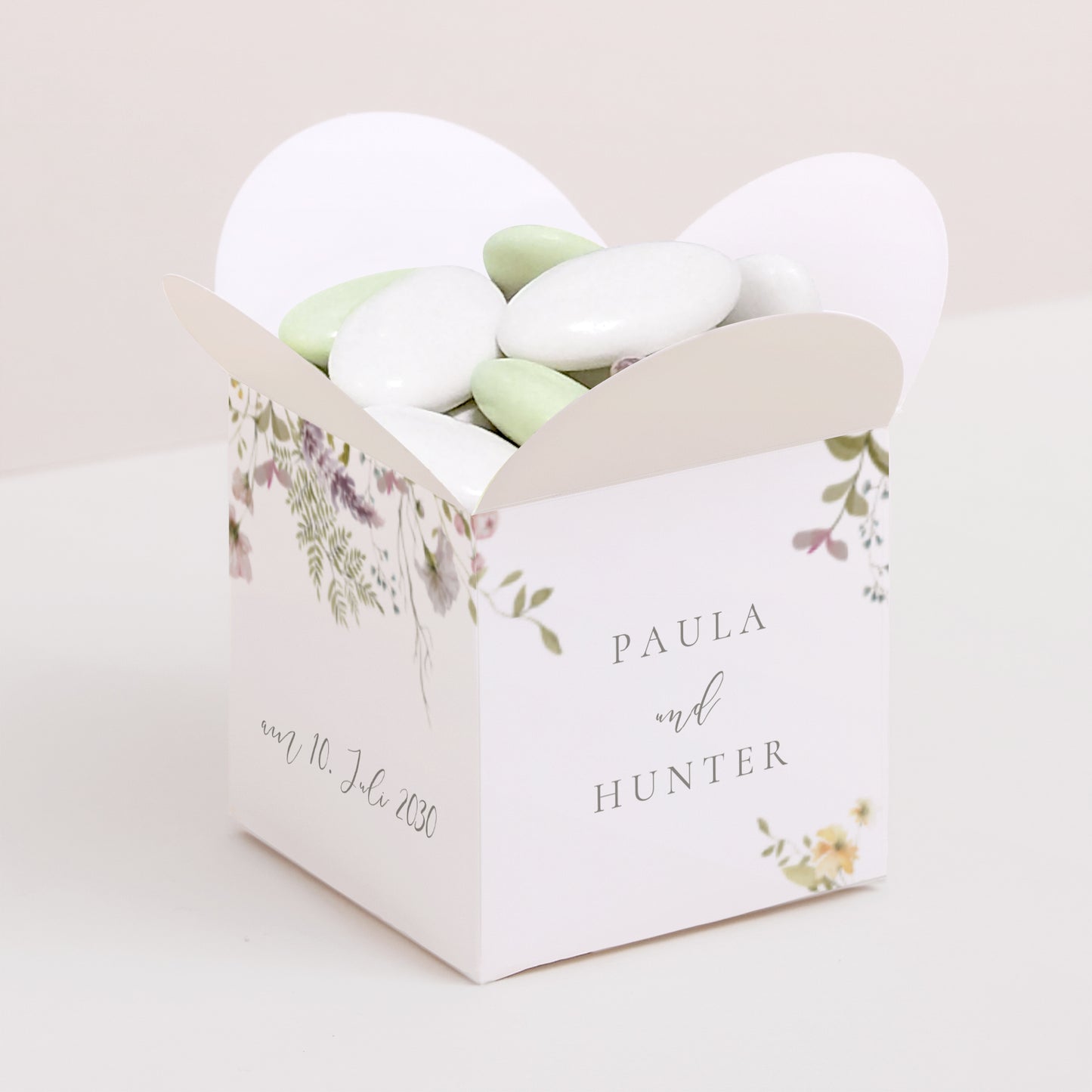 Geschenkbox Hochzeit Schmetterlingsöffnung foto N° 1