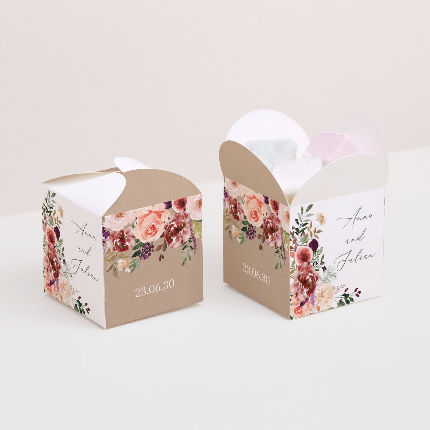 Geschenkbox Hochzeit Schmetterlingsöffnung Caudélie foto N° 2