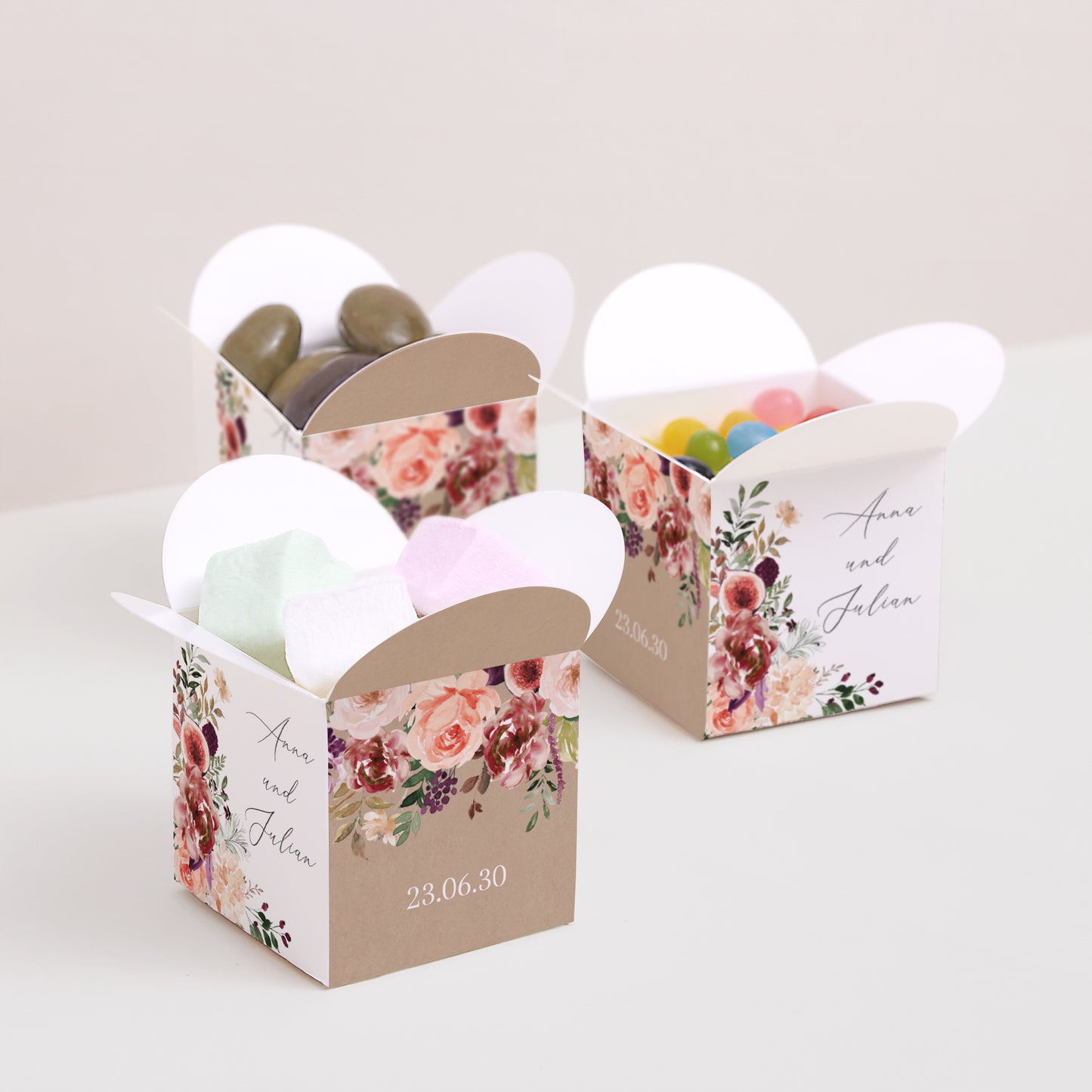 Geschenkbox Hochzeit Schmetterlingsöffnung Caudélie foto N° 3