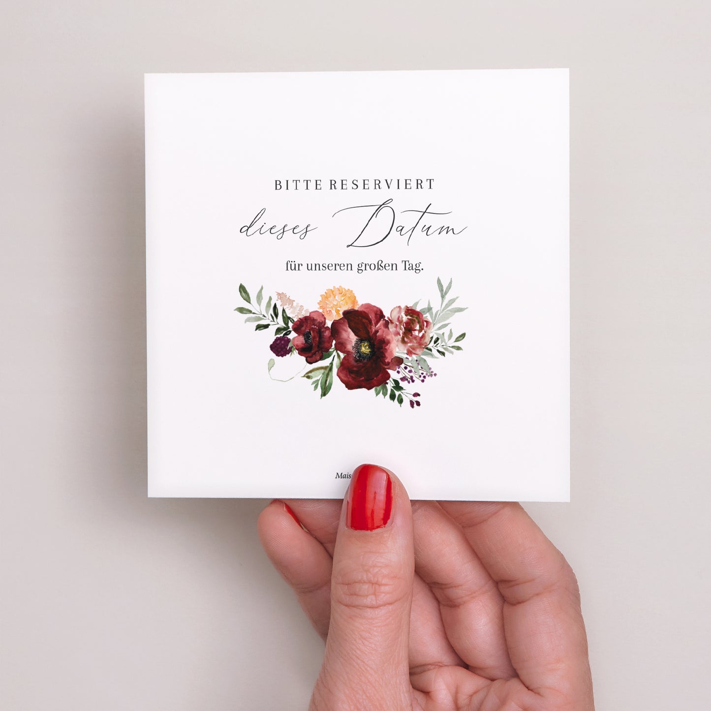 Save the date Karte Hochzeit Quadrat Caudélie foto N° 3