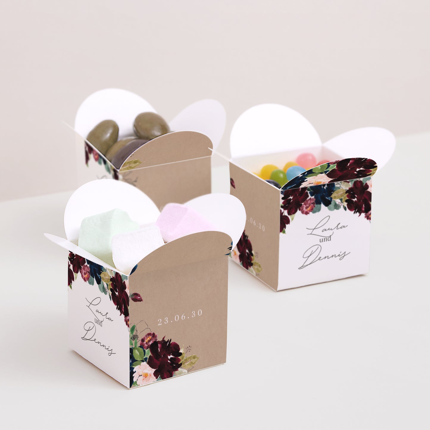 Geschenkbox Hochzeit Schmetterlingsöffnung foto N° 3