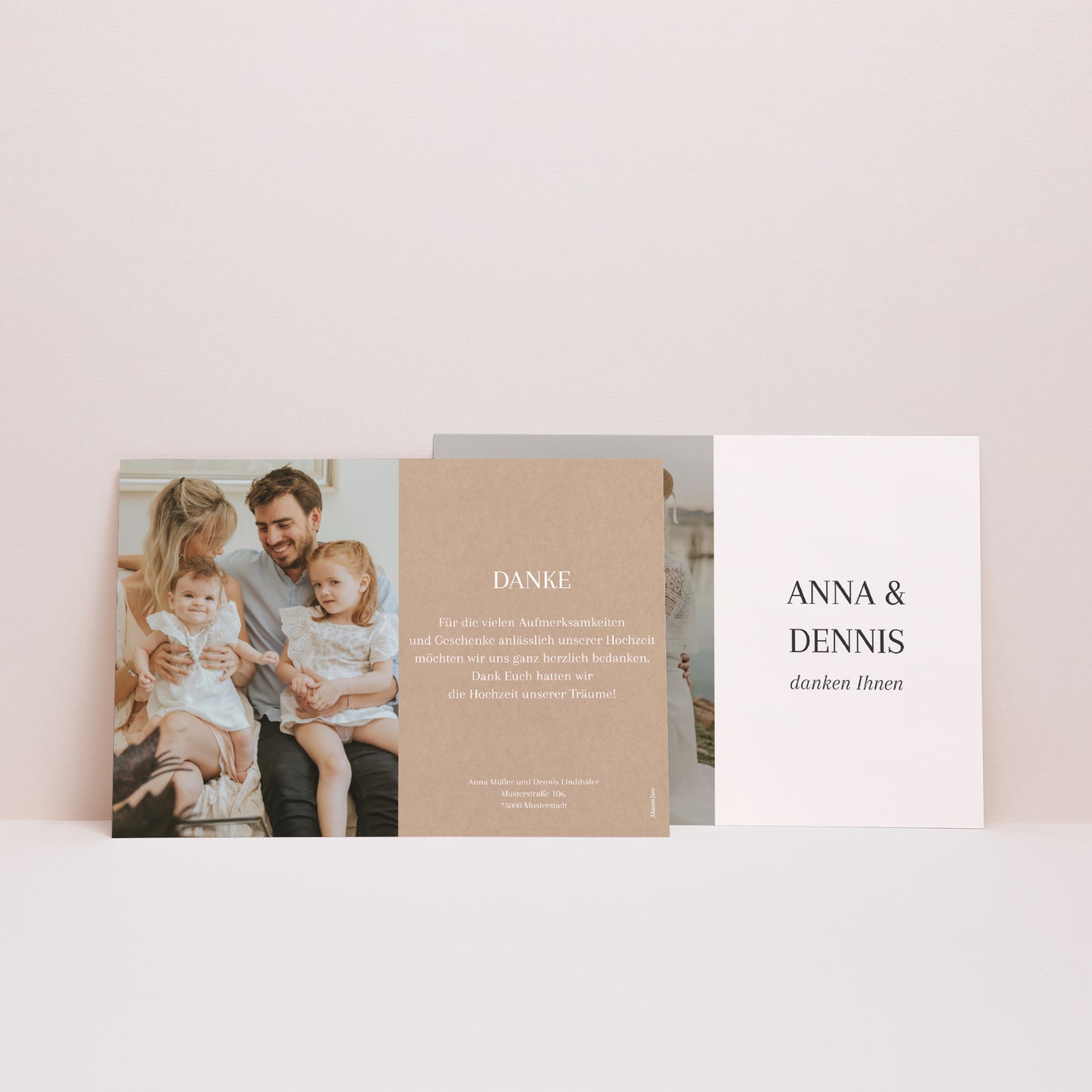 Dankeskarte Hochzeit Landschaft Ja zum Leben foto N° 3