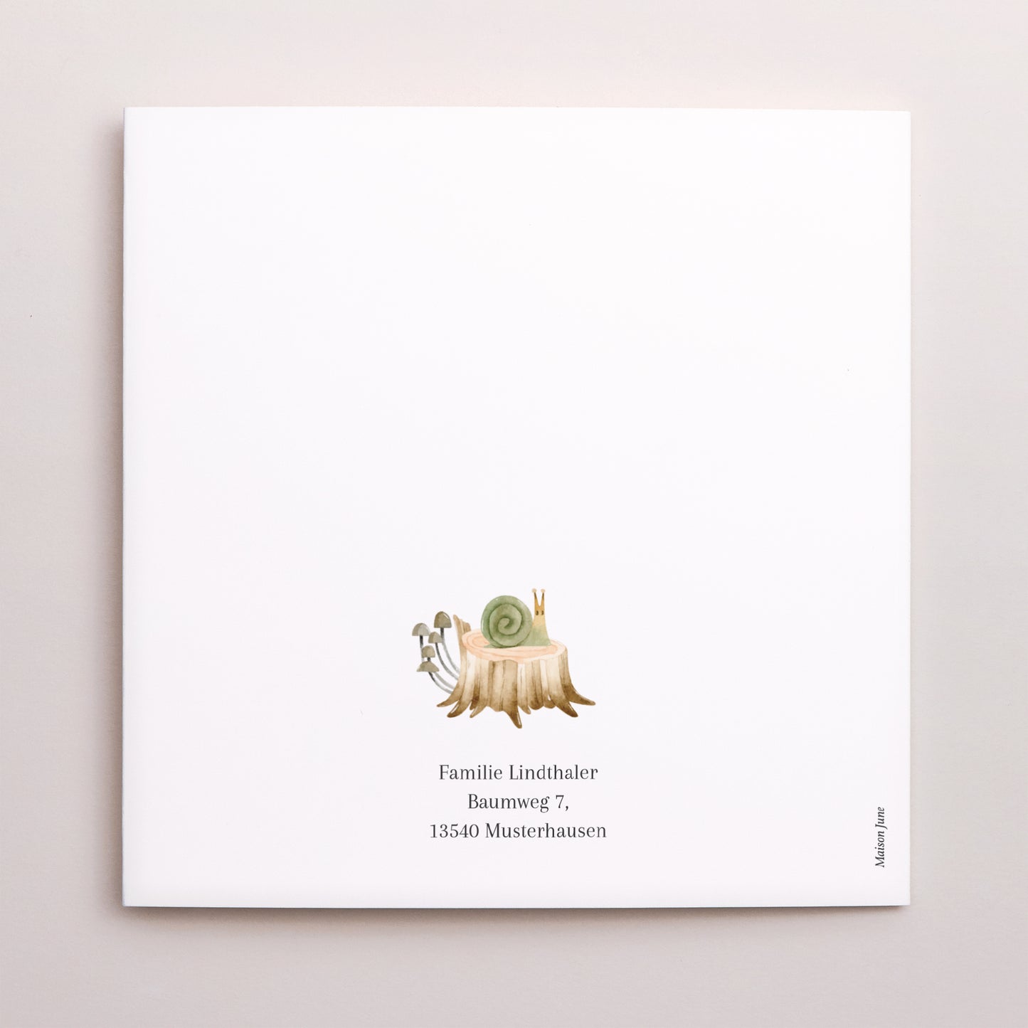 Geburtskarte Doppelklappkarte, Aufklebetiere Lass uns im Wald spazieren gehen foto N° 5