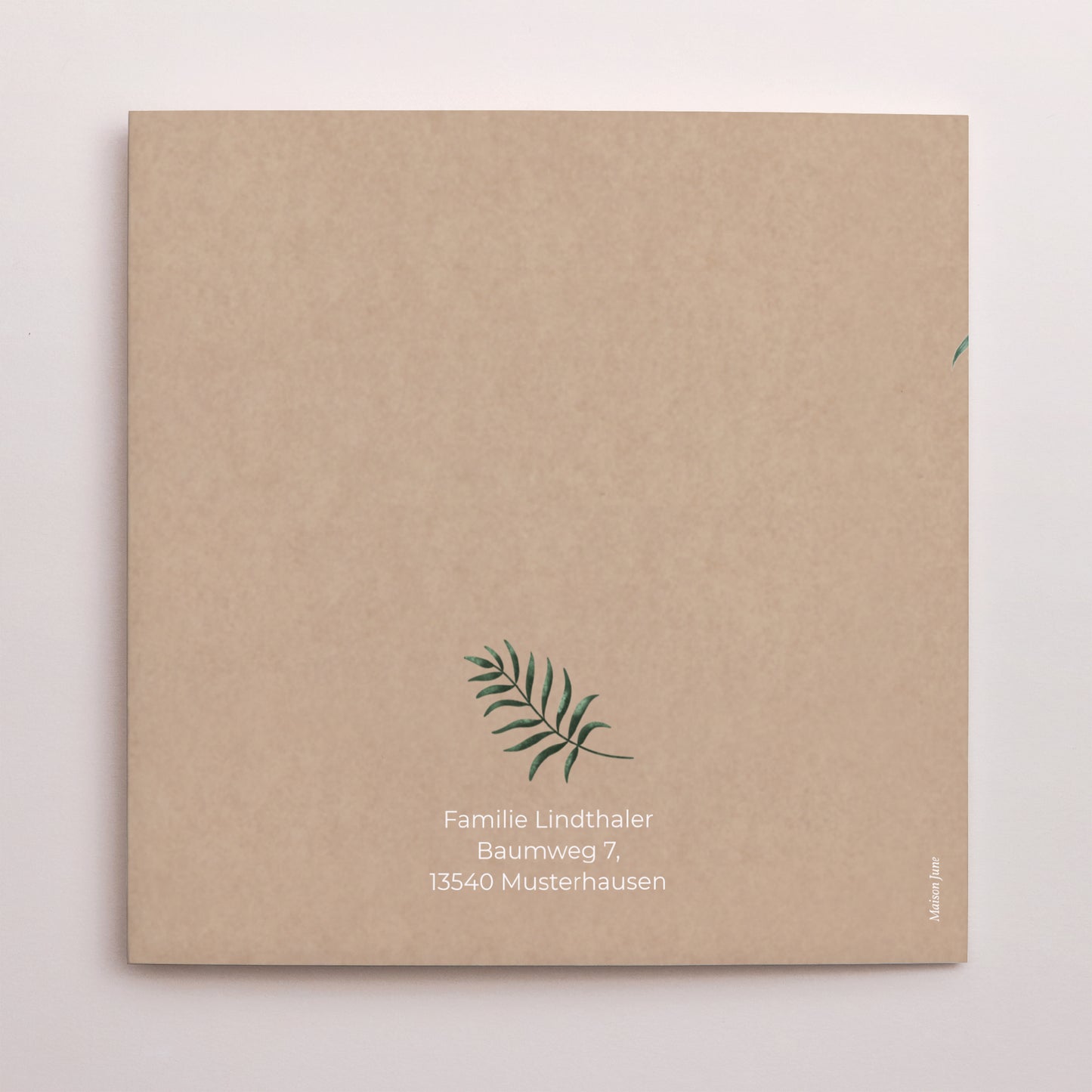 Geburtskarte Doppelter quadratischer Faltflyer, Tiere zum Aufkleben foto N° 5