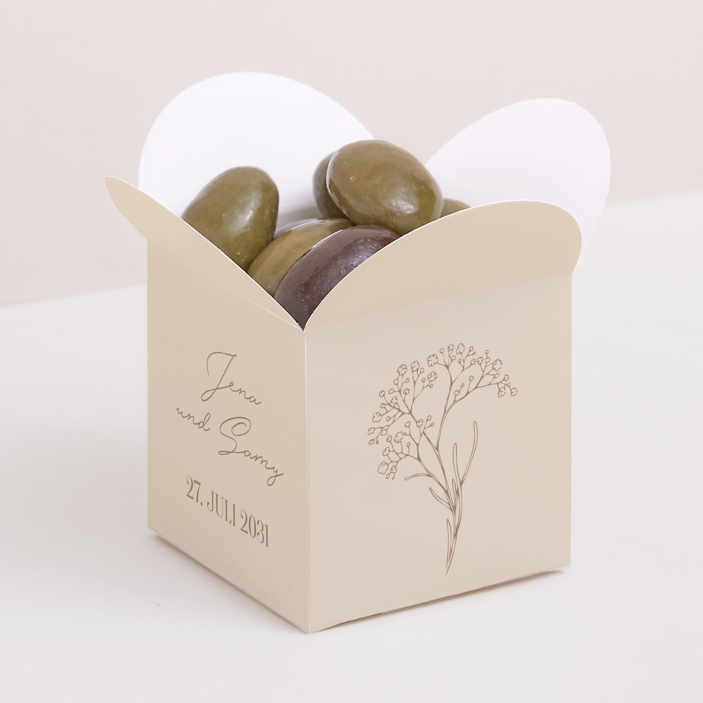 Geschenkbox Hochzeit Schmetterlingsöffnung Brin bohème foto N° 1
