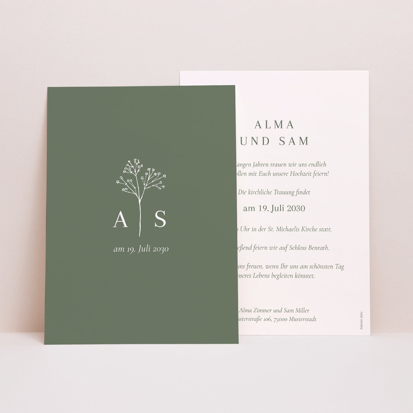 Einladungskarte Hochzeit foto N° 1