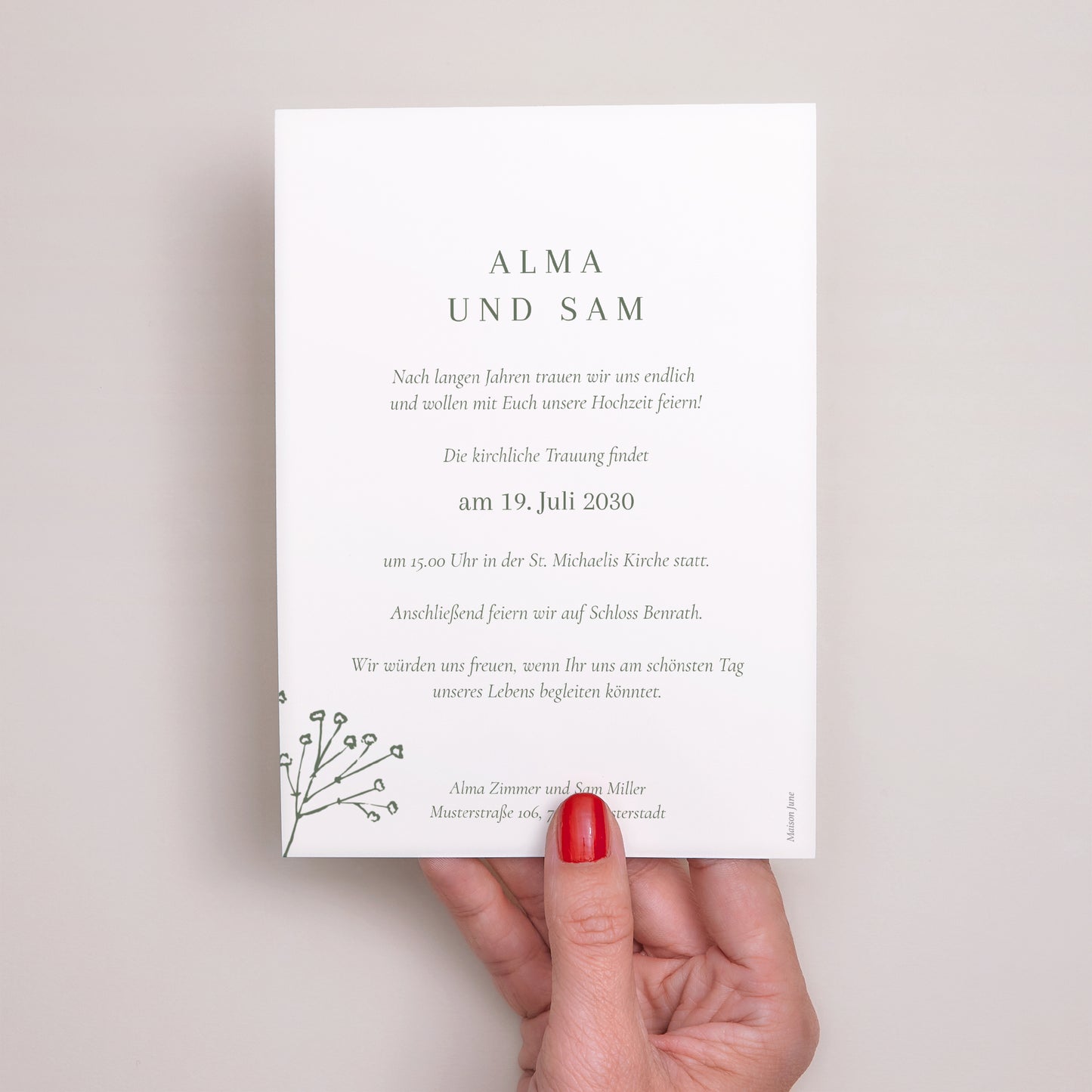 Hochzeitseinladung foto N° 3