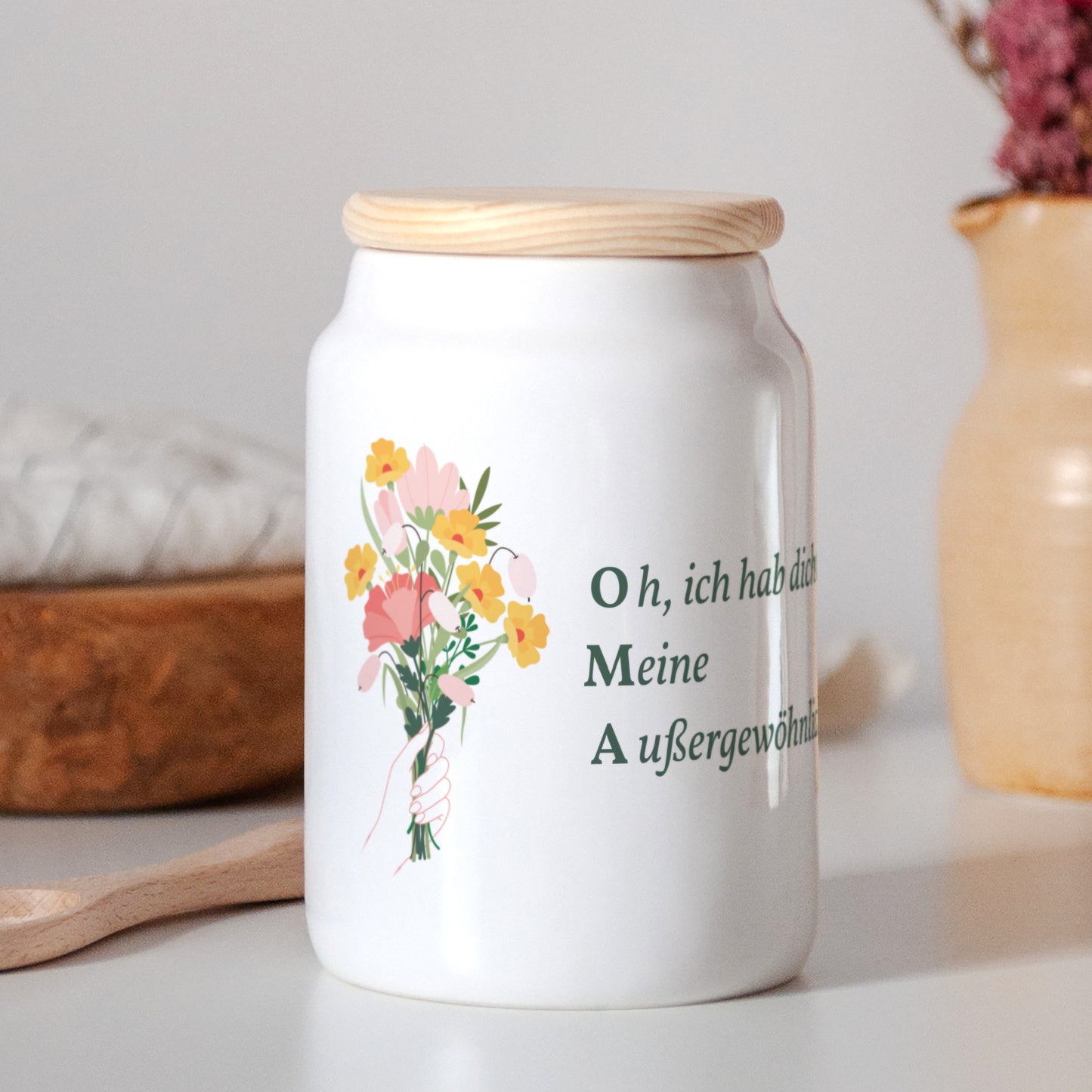 Keramiktopf Objekte 65 cl Wunderbare Oma foto N° 2