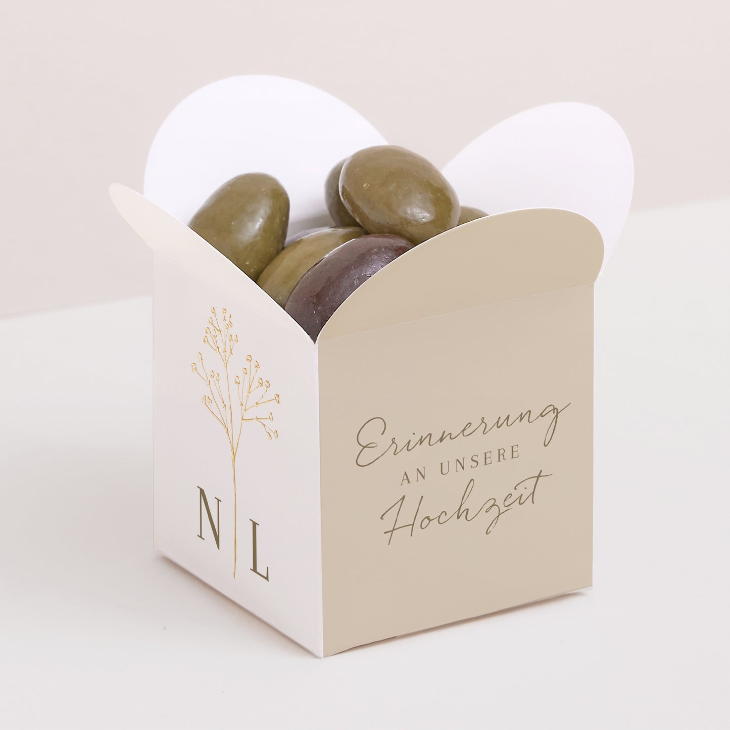 Geschenkbox Hochzeit Schmetterlingsöffnung foto N° 1