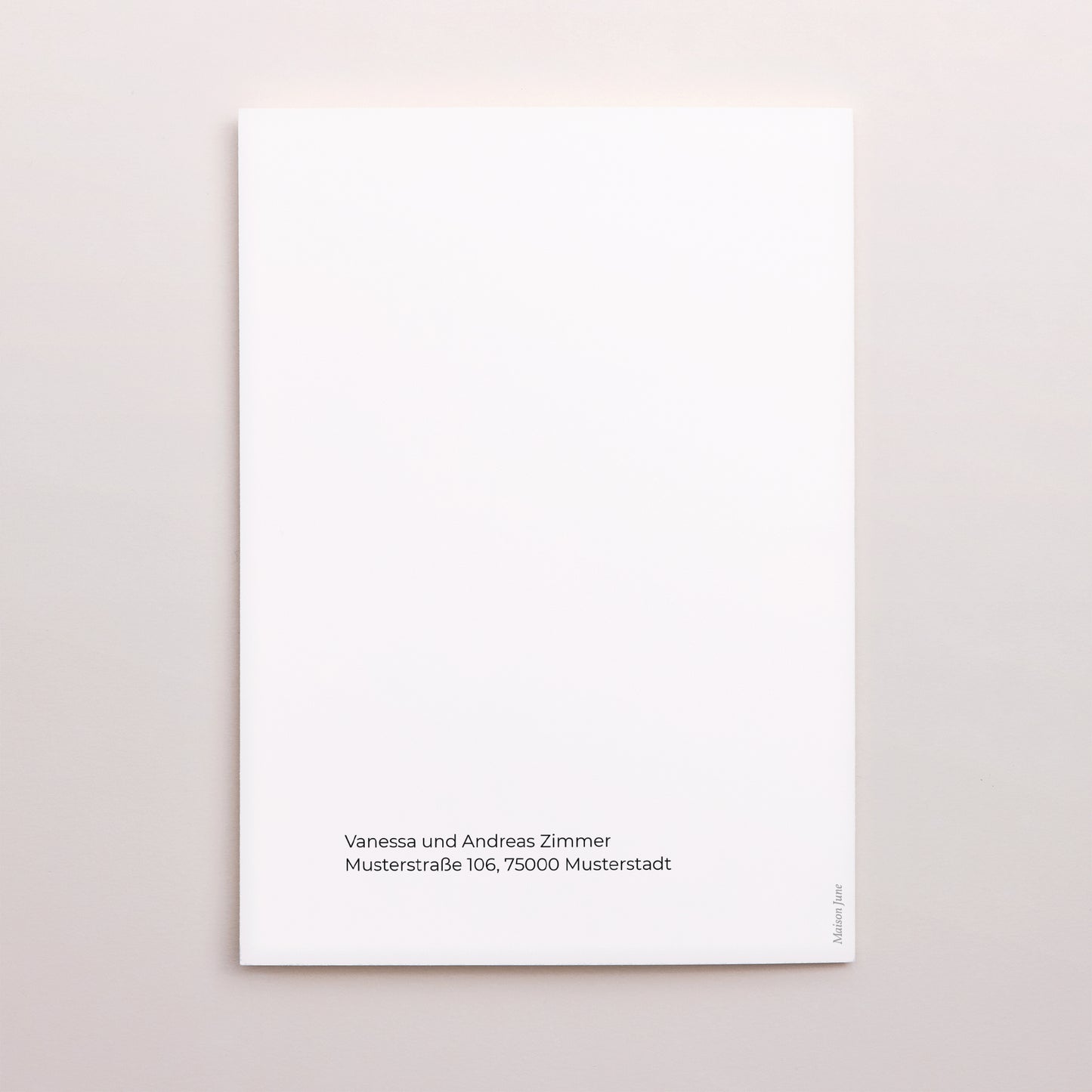 Dankeskarte Hochzeit Doppelflügelporträt foto N° 3