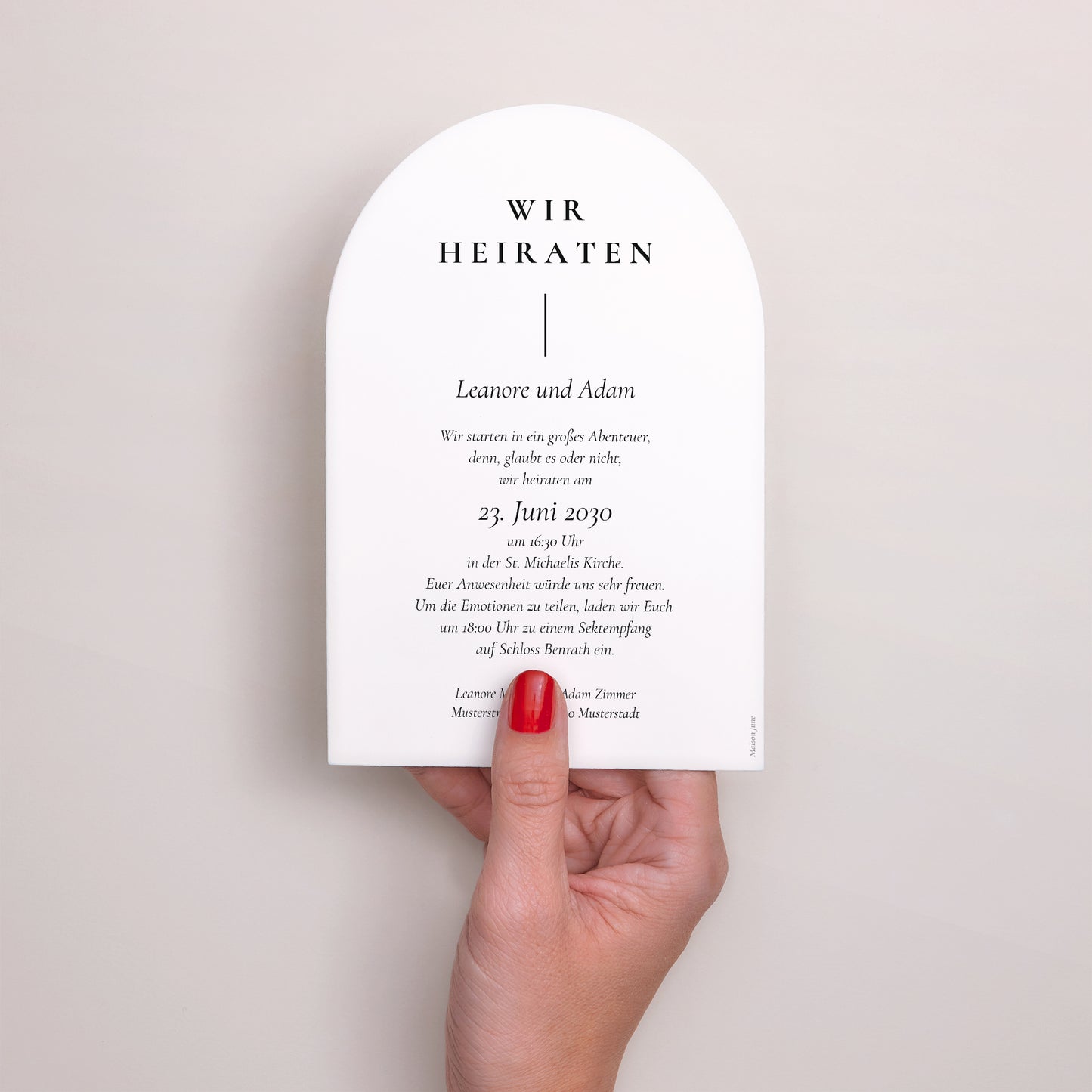 Hochzeitseinladung Arche foto N° 3