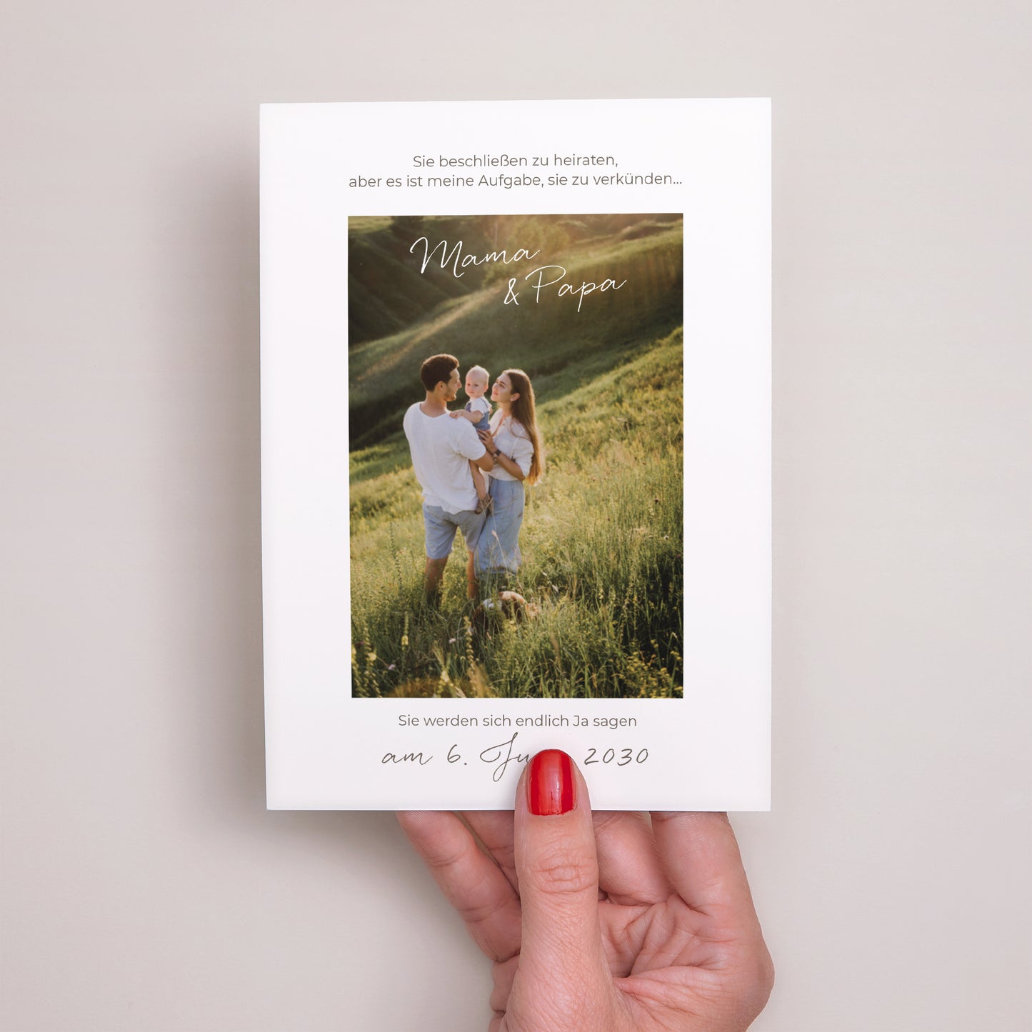 Hochzeitseinladung Mama und Papa heiraten II foto N° 2
