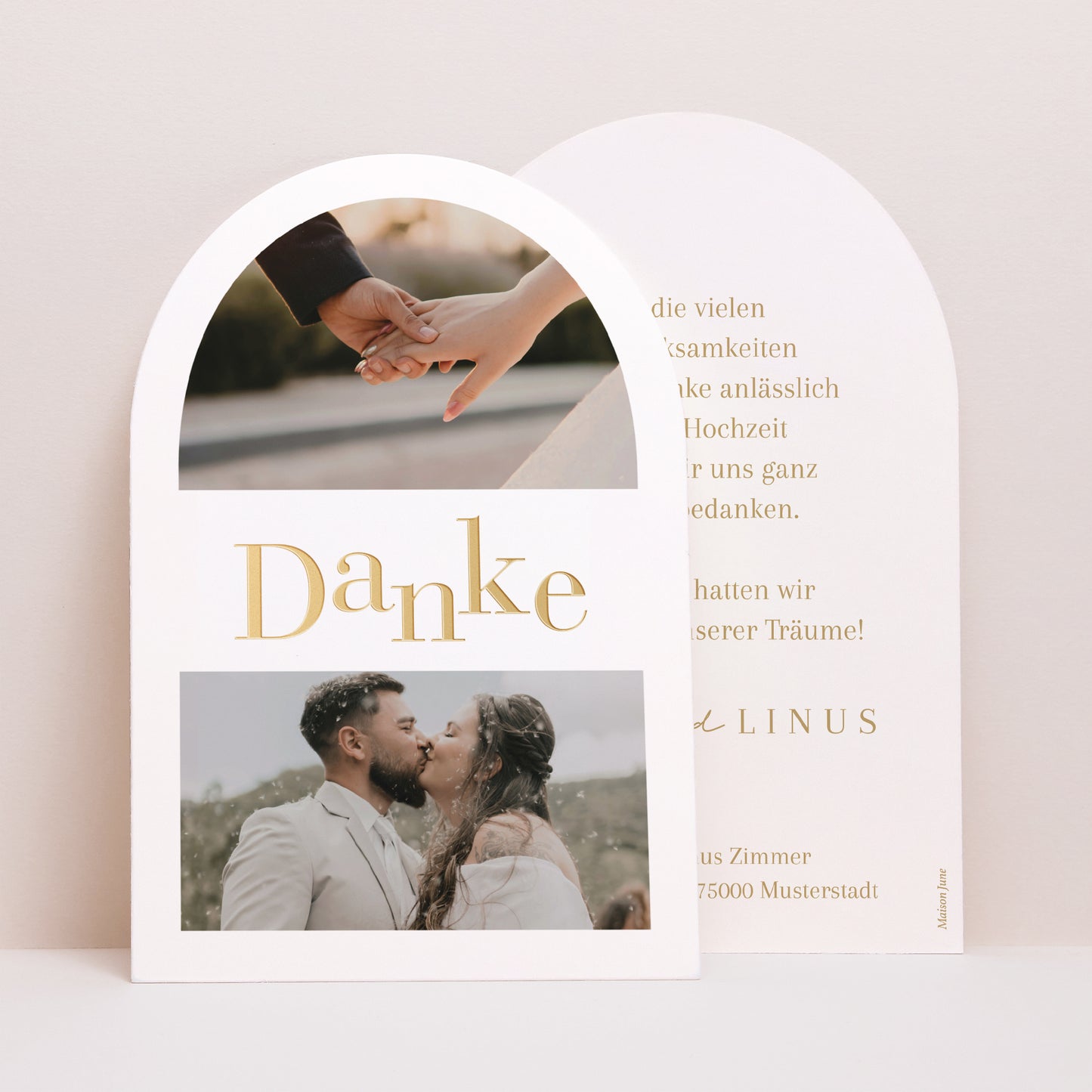 Dankeskarte Hochzeit Arche Wir heiraten II foto N° 1