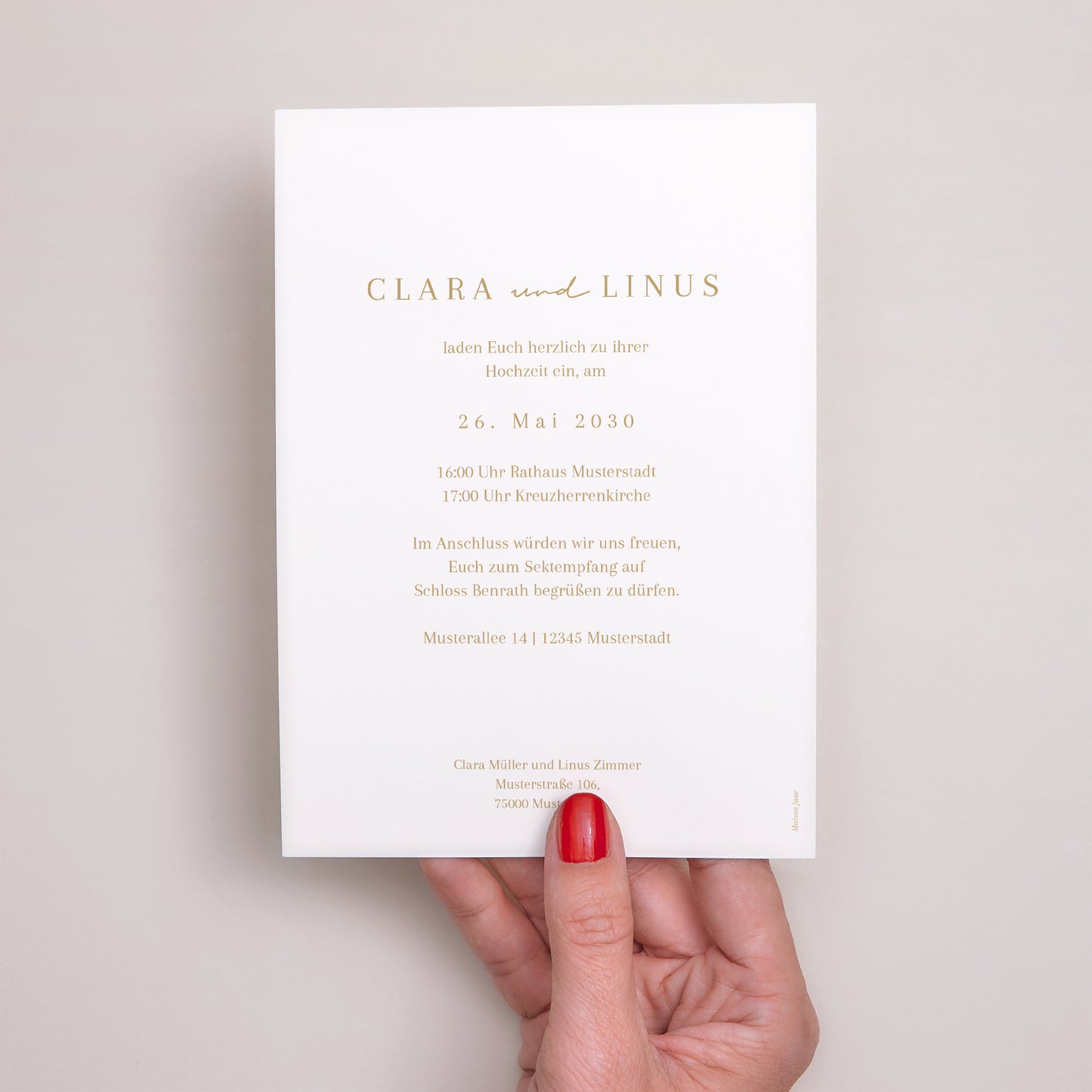 Hochzeitseinladung Wir heiraten II foto N° 3