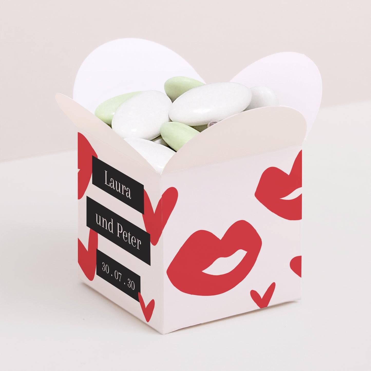 Geschenkbox Hochzeit Schmetterlingsöffnung foto N° 1