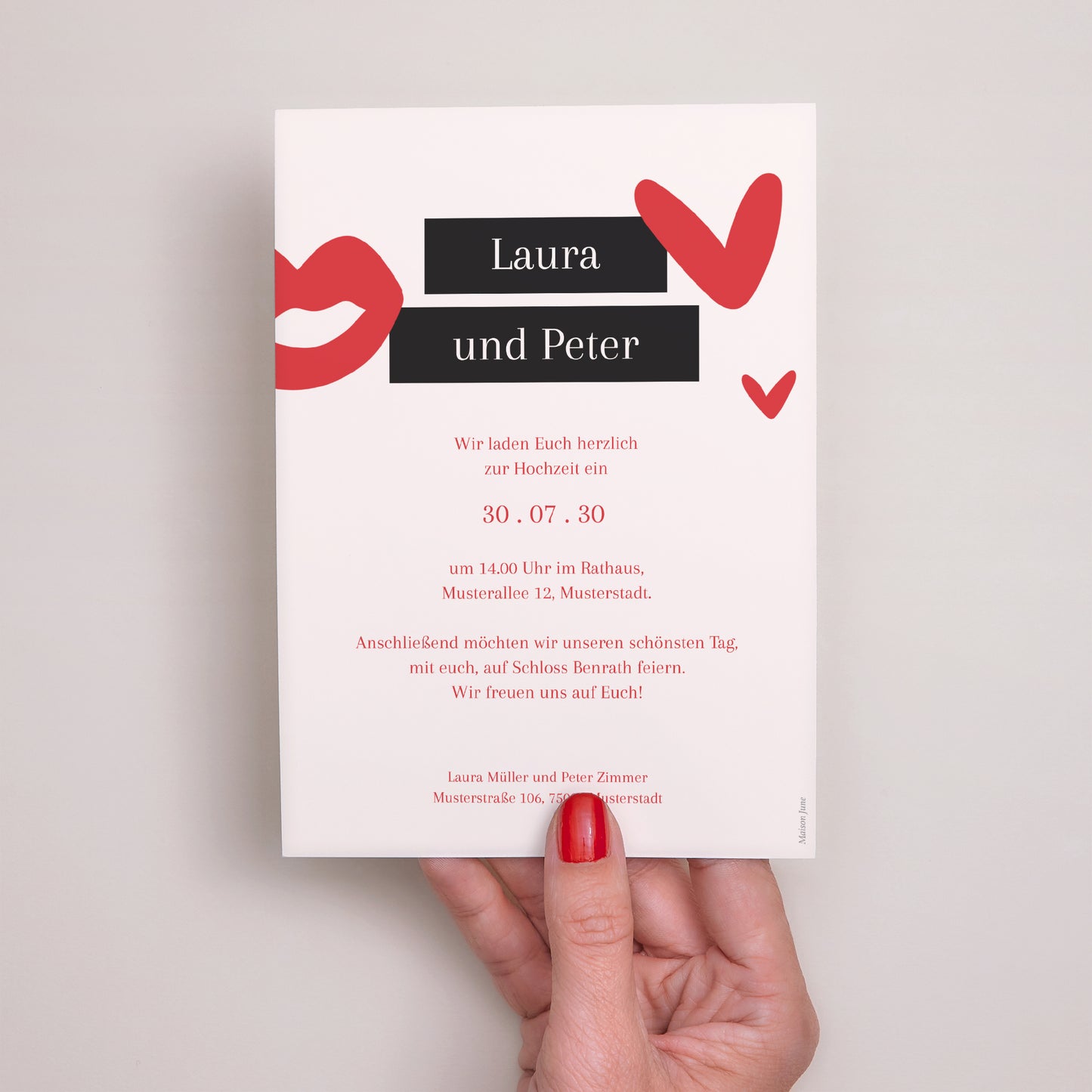 Hochzeitseinladung foto N° 3