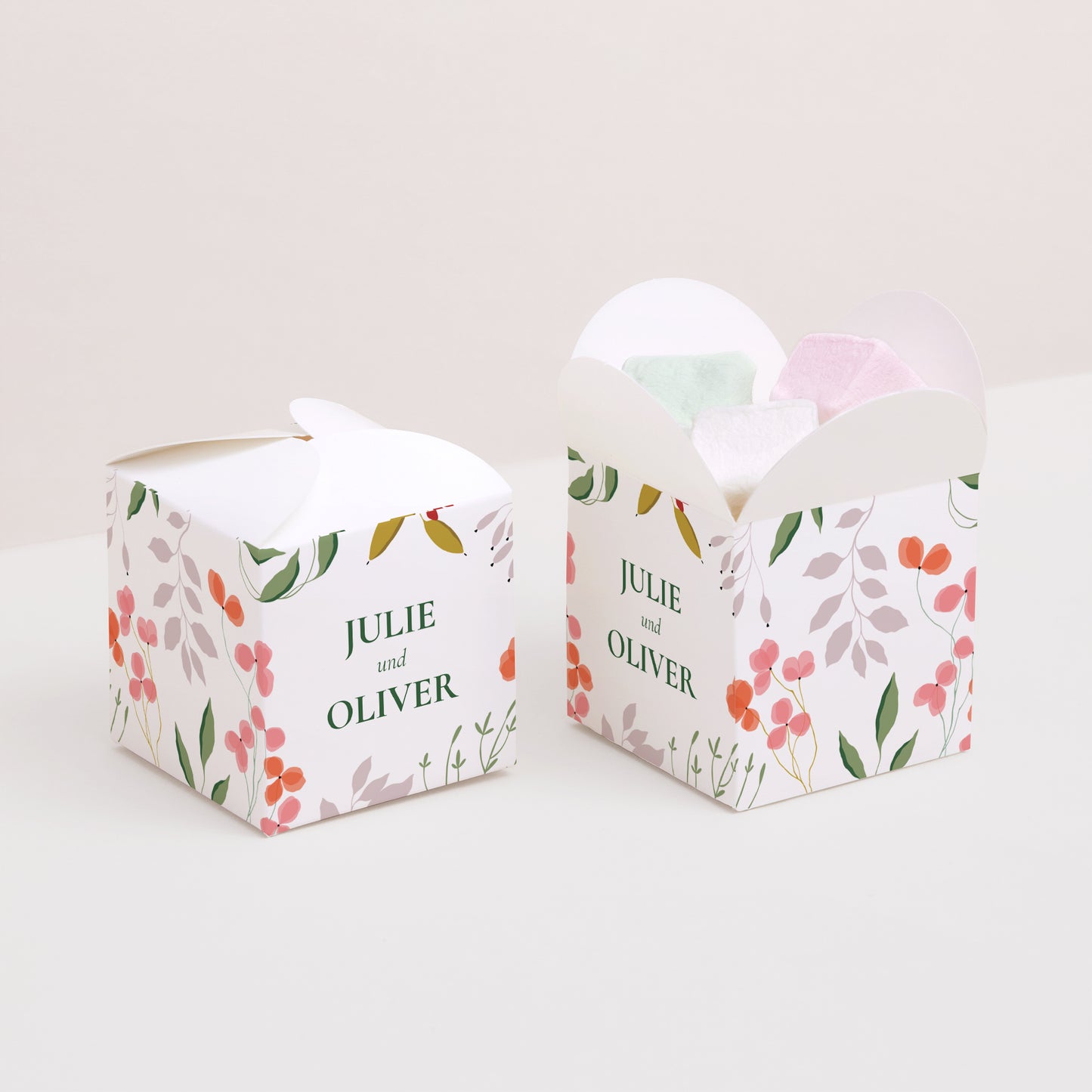 Geschenkbox Hochzeit Schmetterlingsöffnung Pflanzrahmen III foto N° 2