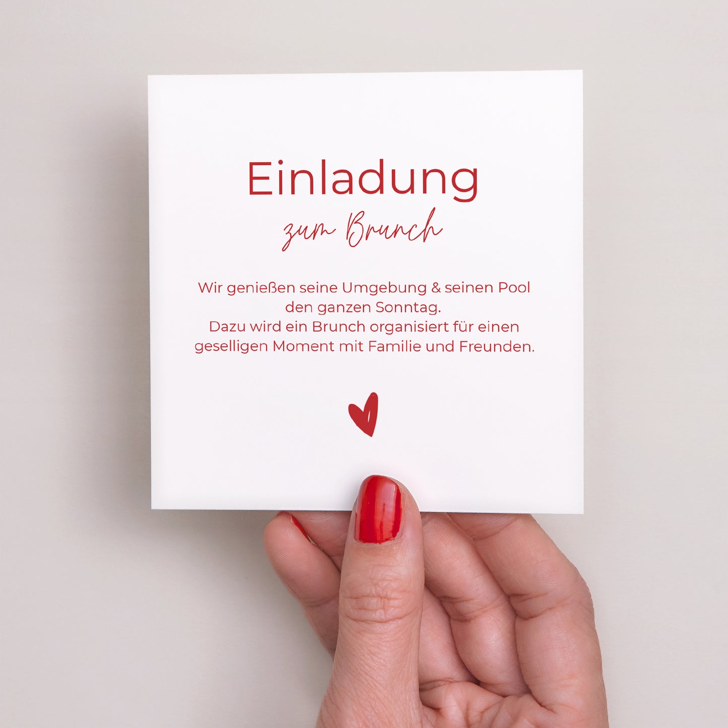 Einladungskarte Hochzeit Quadrat foto N° 3