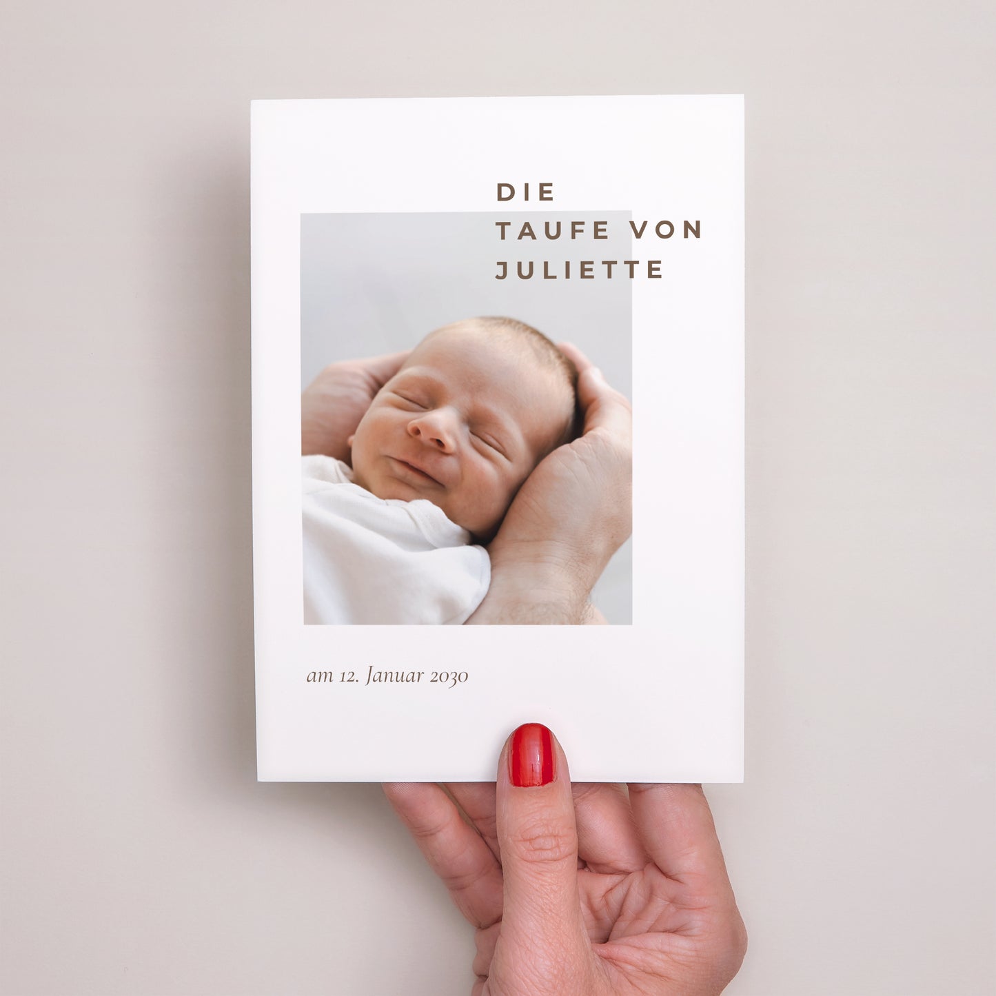Taufeinladung Text und Foto foto N° 2