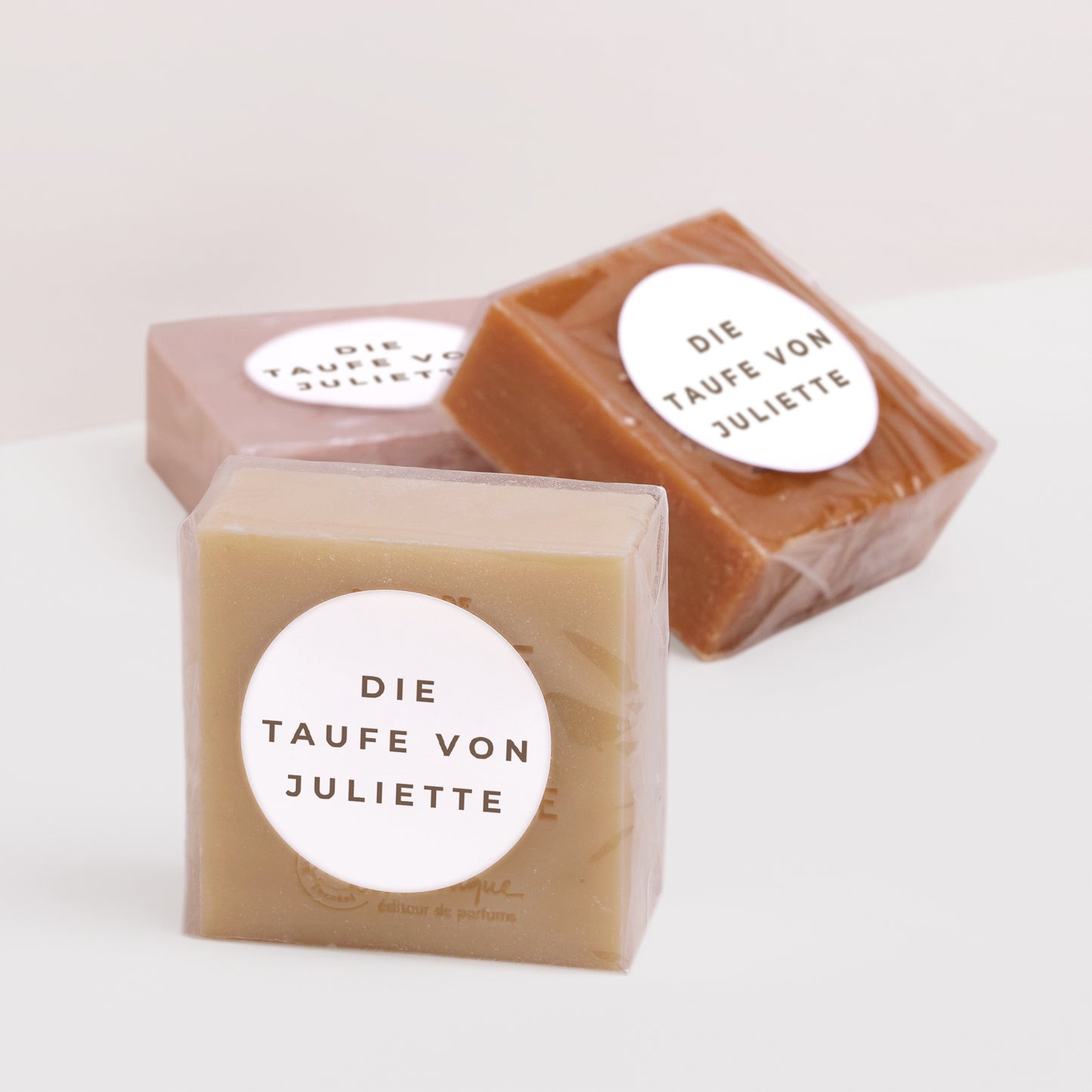 Sticker Taufe Rund Text und Foto foto N° 2