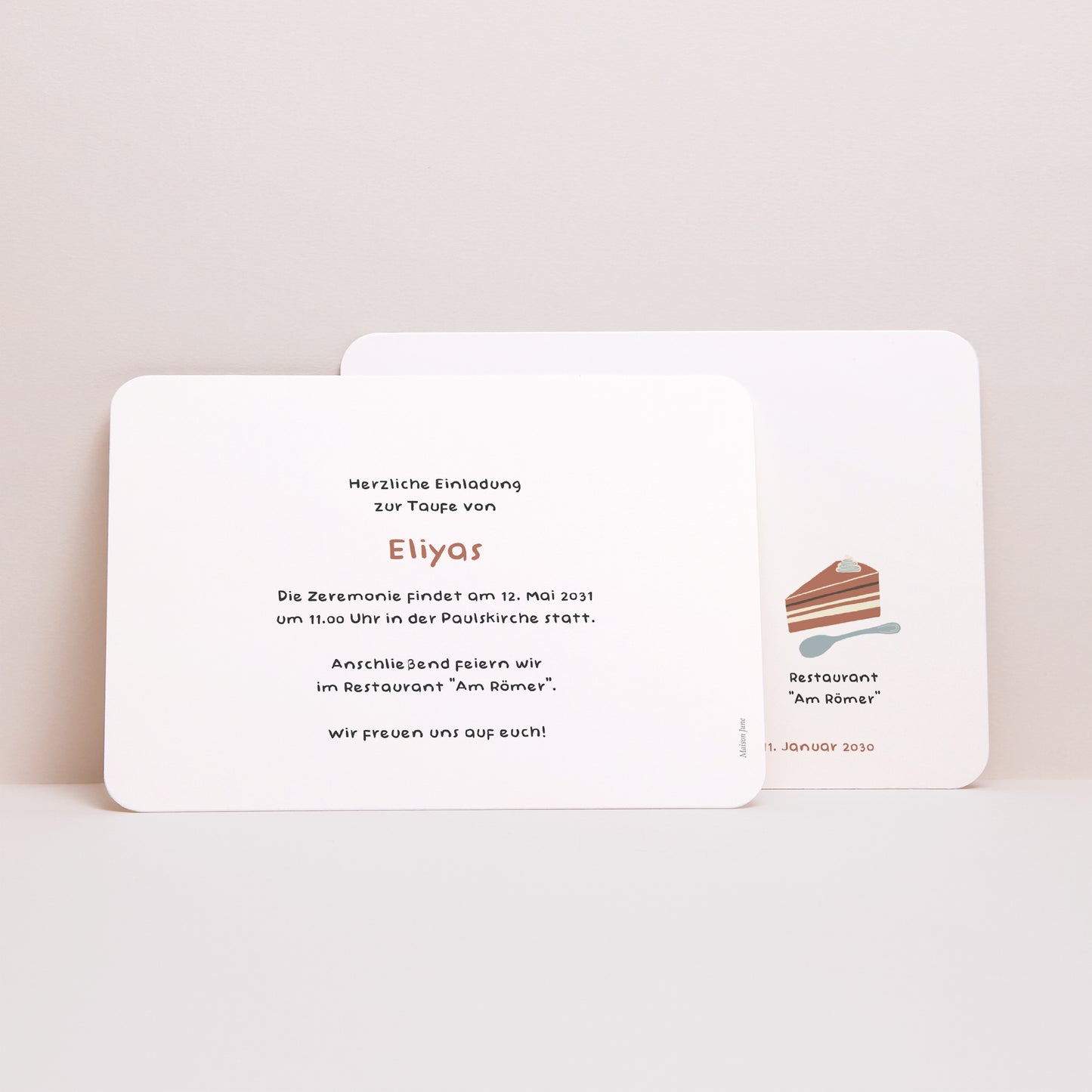 Taufeinladung Landschaft, abgerundete Ränder foto N° 3