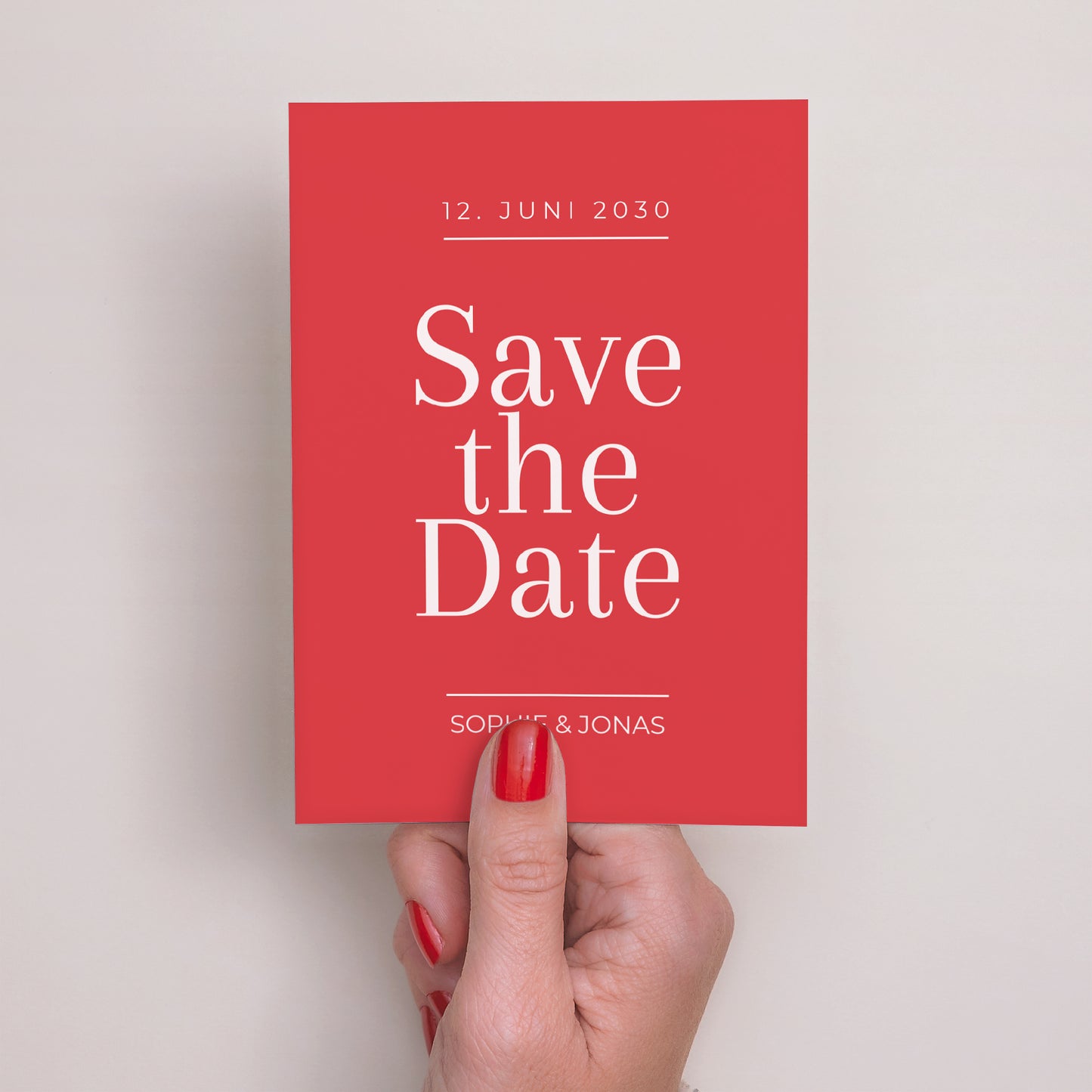 Save the date Karte Hochzeit Porträt foto N° 2