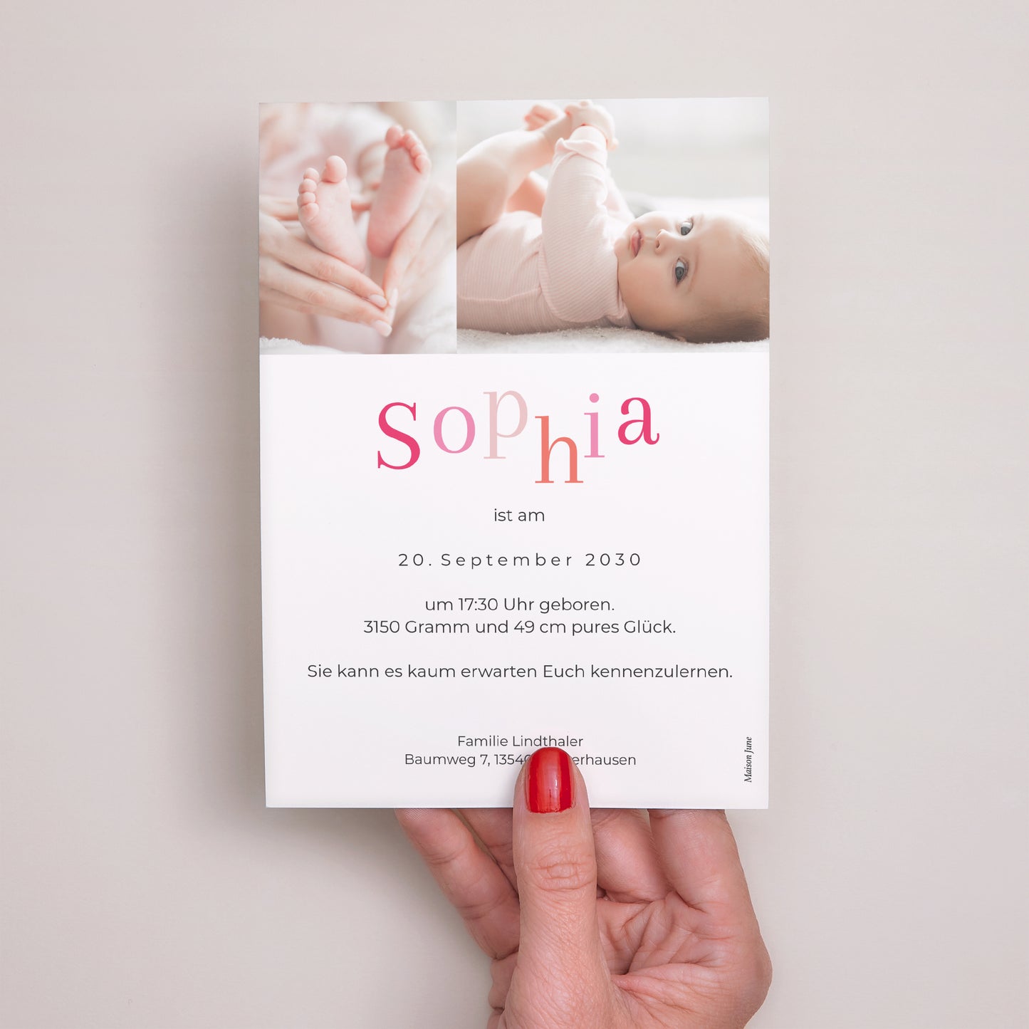 Geburtskarten foto N° 3