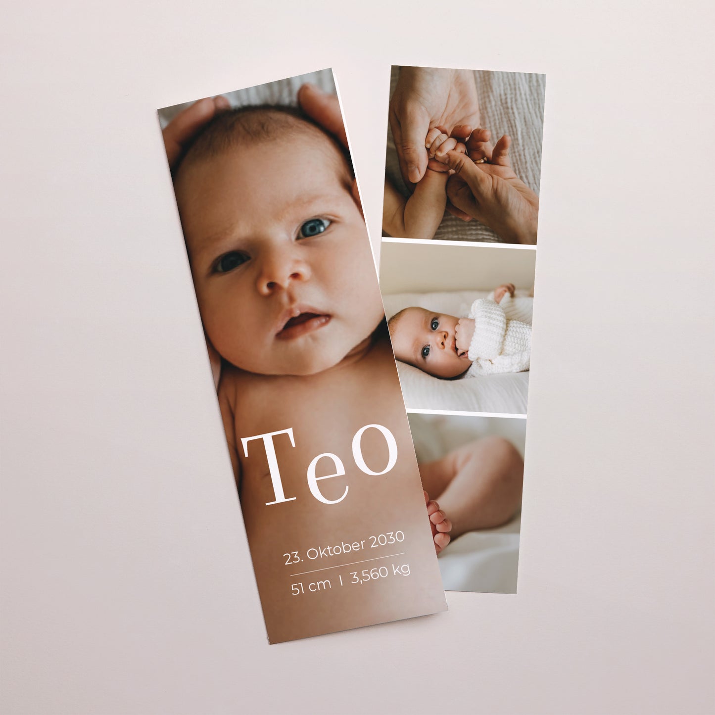 Einladungskarte Geburt Fotoautomaten Lesezeichen foto N° 1
