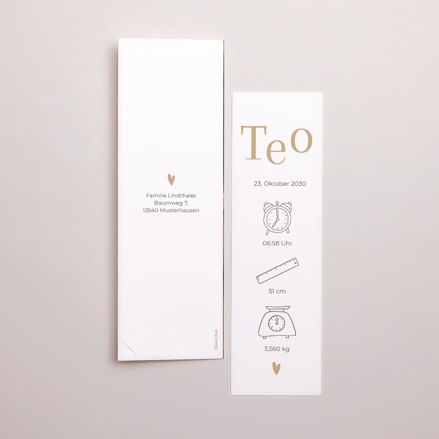 Geburtskarten Fotoautomaten Lesezeichen foto N° 3