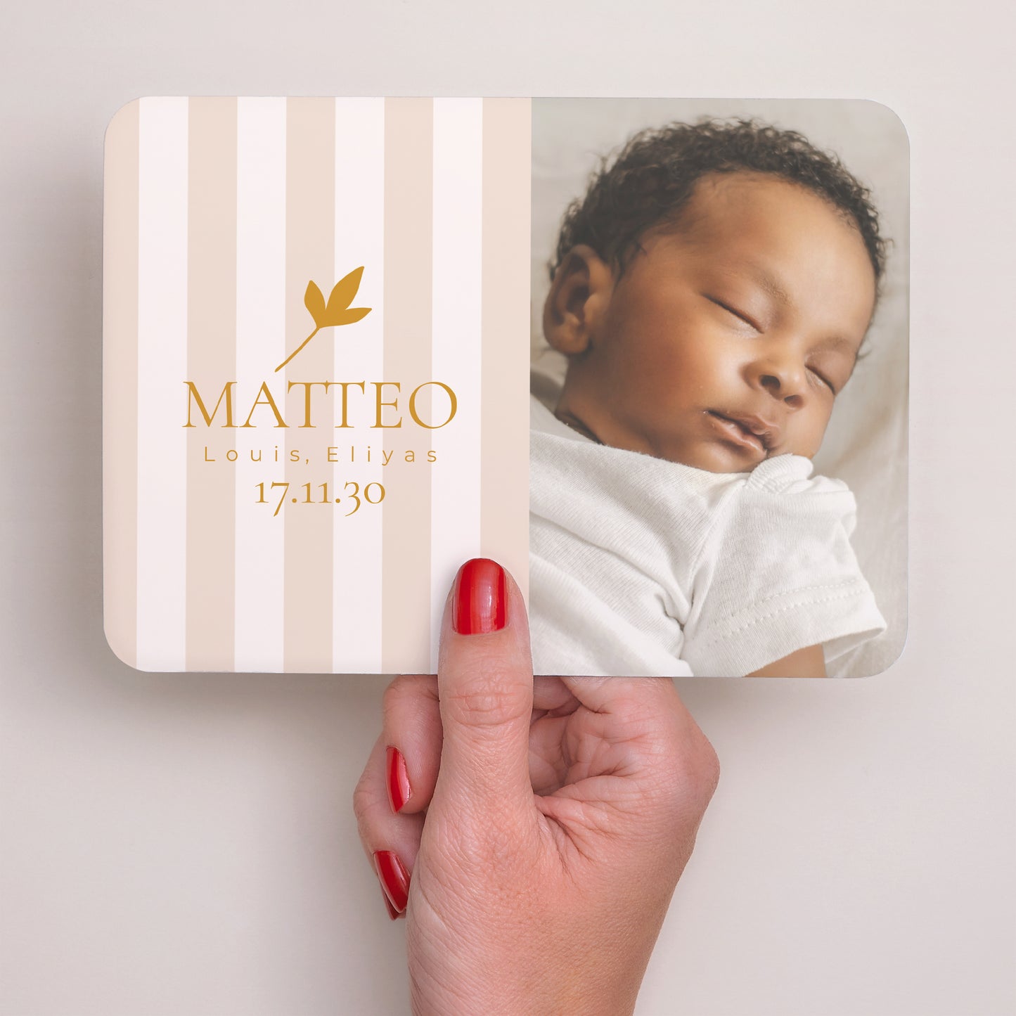 Geburtskarte Landschaft, abgerundete Ränder foto N° 3