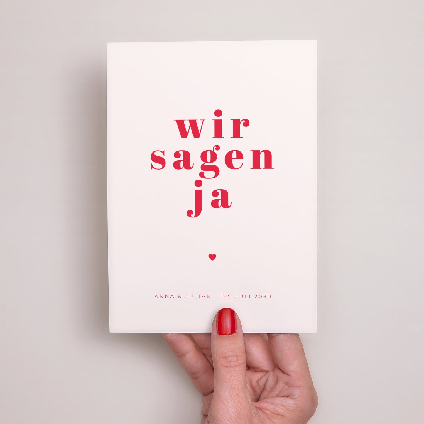 Hochzeitseinladung Wir sagen ja foto N° 2