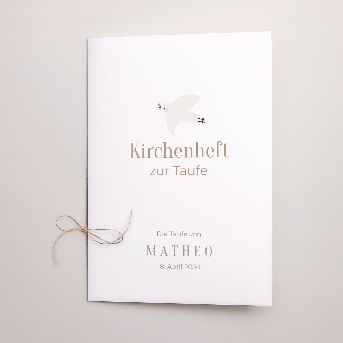 Kirchenheft Taufe Doppelflügel Fotografisch foto N° 1