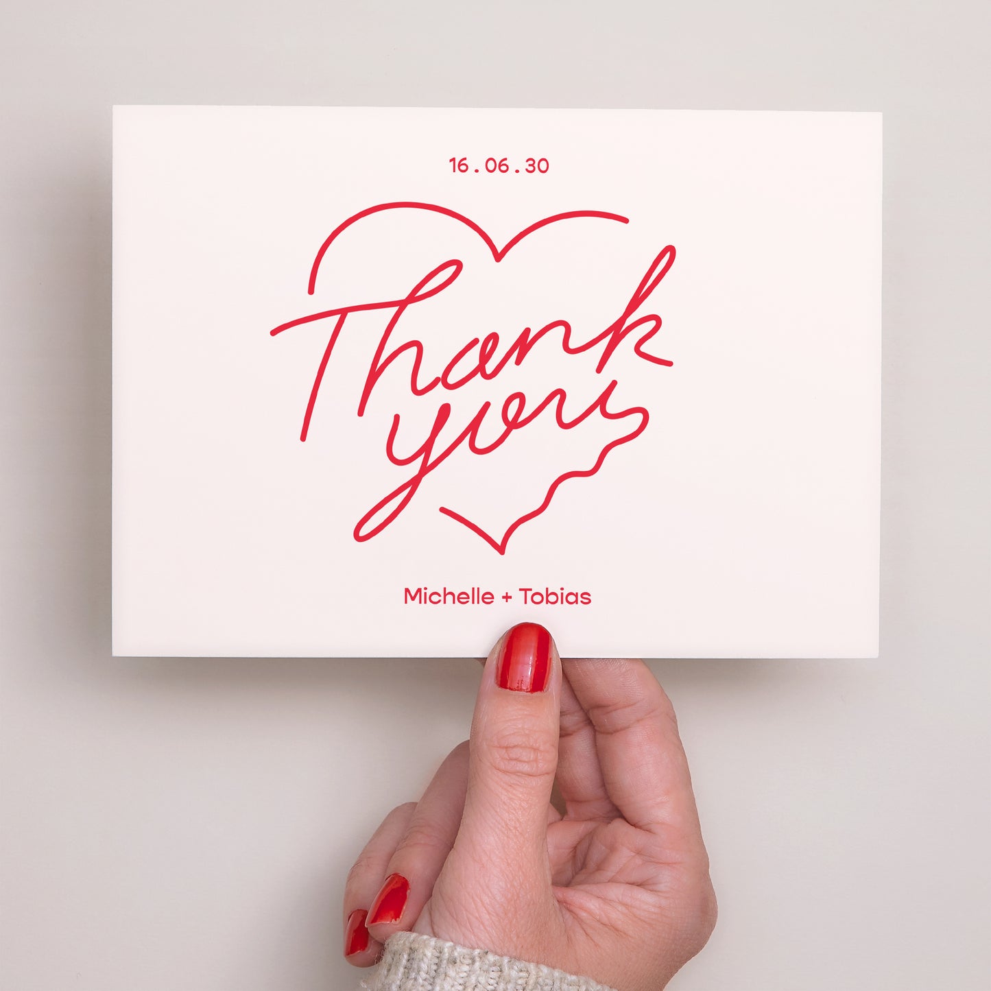 Dankeskarte Hochzeit Landschaft Schöner Tag Sketch foto N° 3