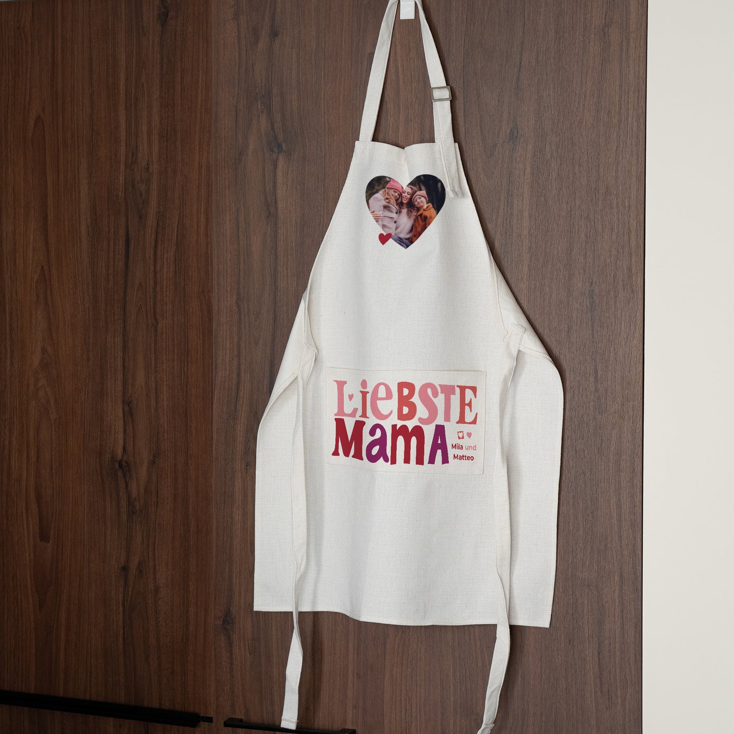 Schürze Objekte Natürliches Beige Mama Liebste II foto N° 2