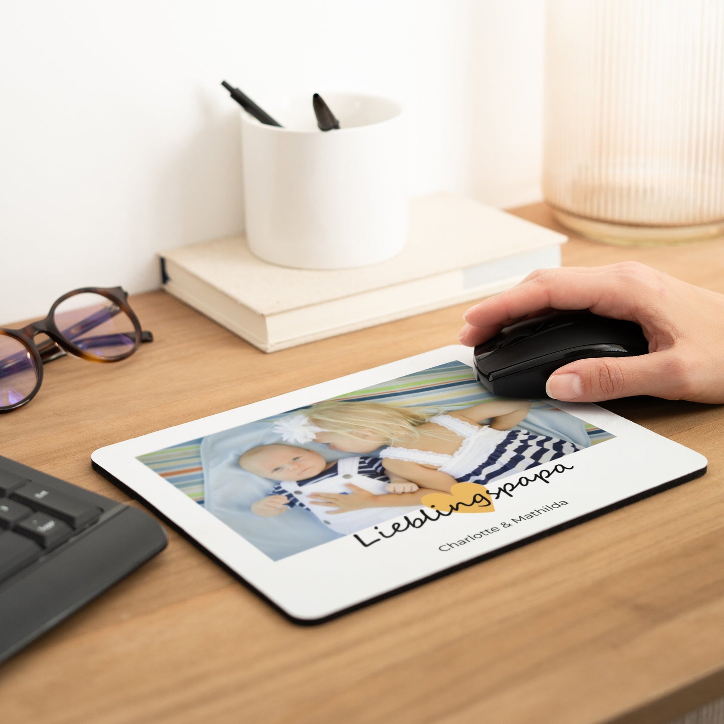 Mousepad Objekte Rechteck Papa der Liebe III foto N° 2