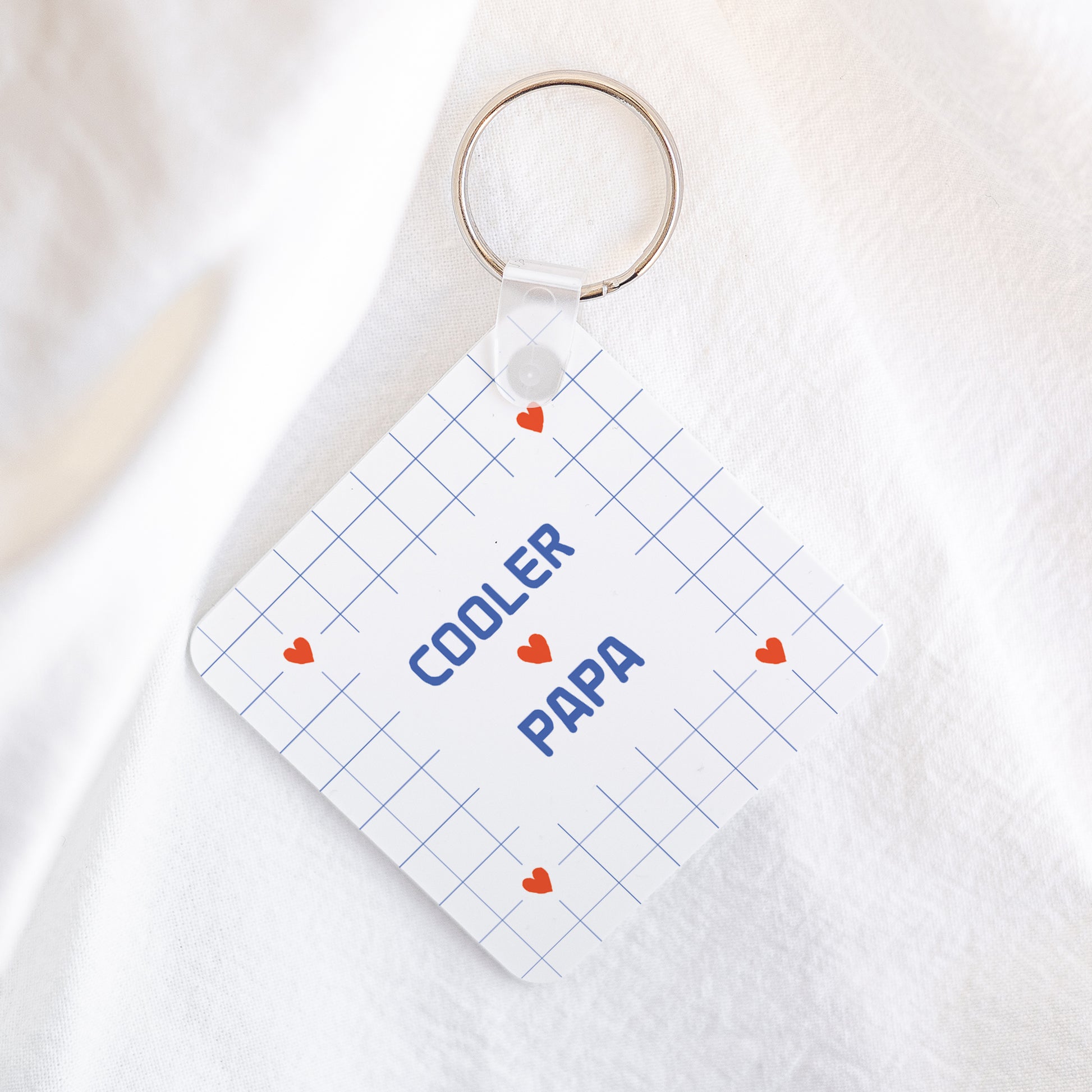 Schlüsselanhänger Objekte Quadrat Cooler Papa foto N° 1