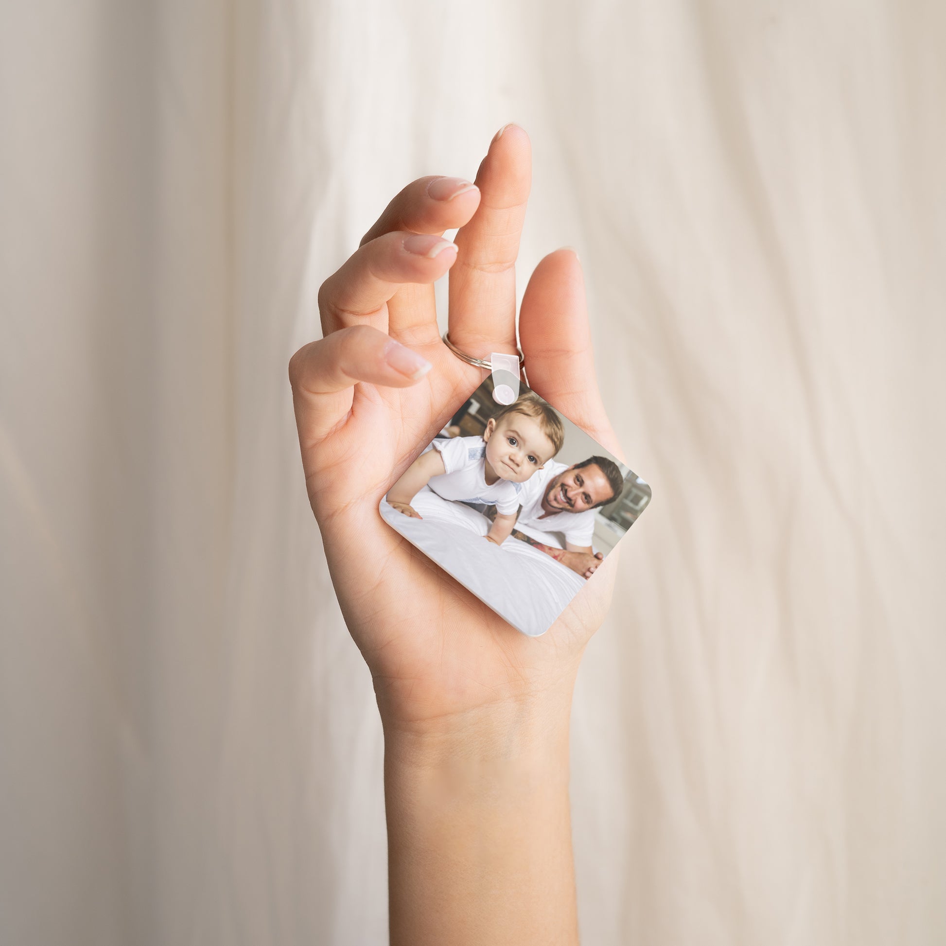 Schlüsselanhänger Objekte Quadrat Cooler Papa foto N° 2