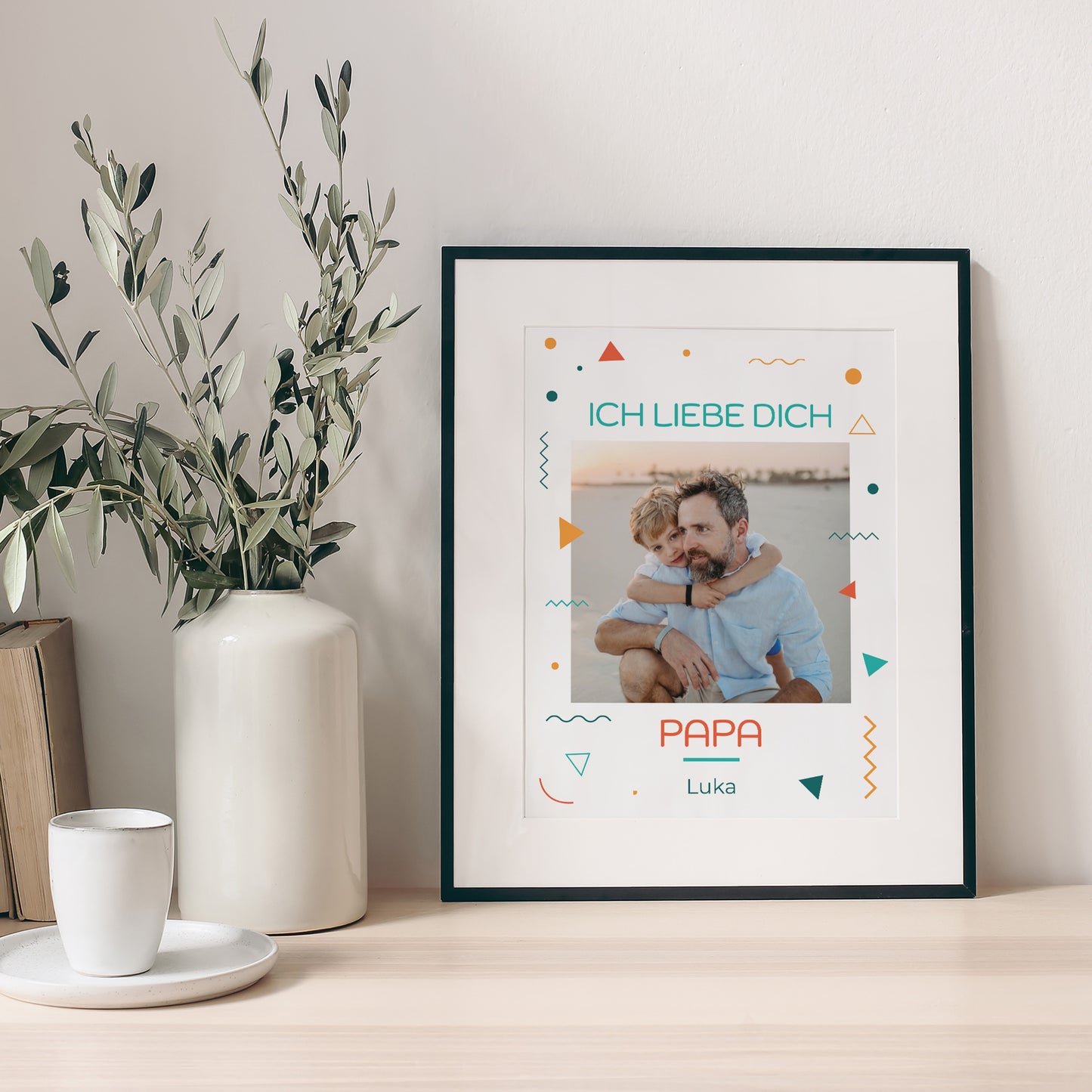 Poster Objekte Porträt Ich liebe dich Papa. foto N° 1