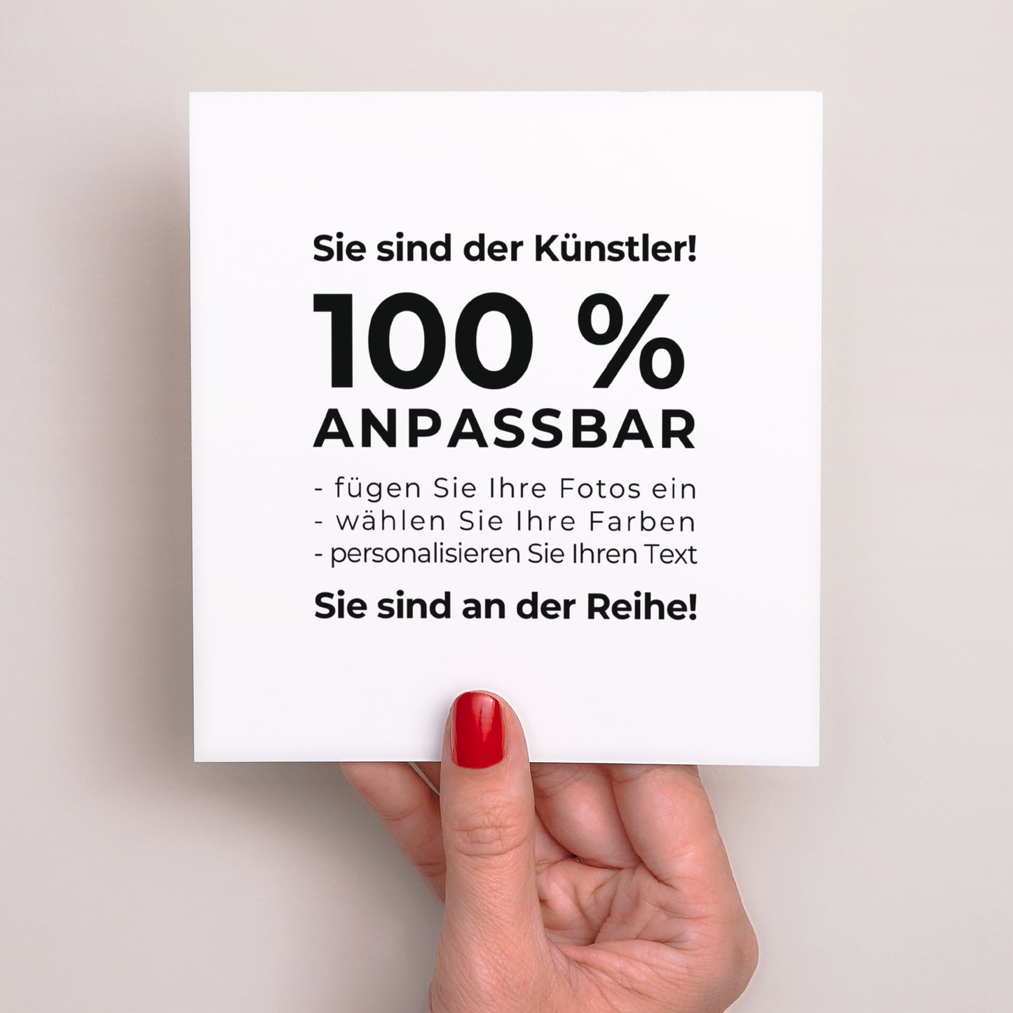 Geburtskarte Quadrat Mach es selbst V foto N° 2