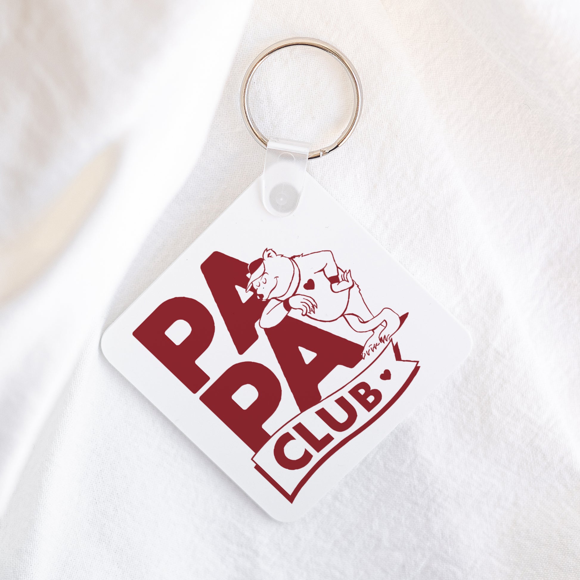 Schlüsselanhänger Objekte Quadrat Papa Bärenclub foto N° 1