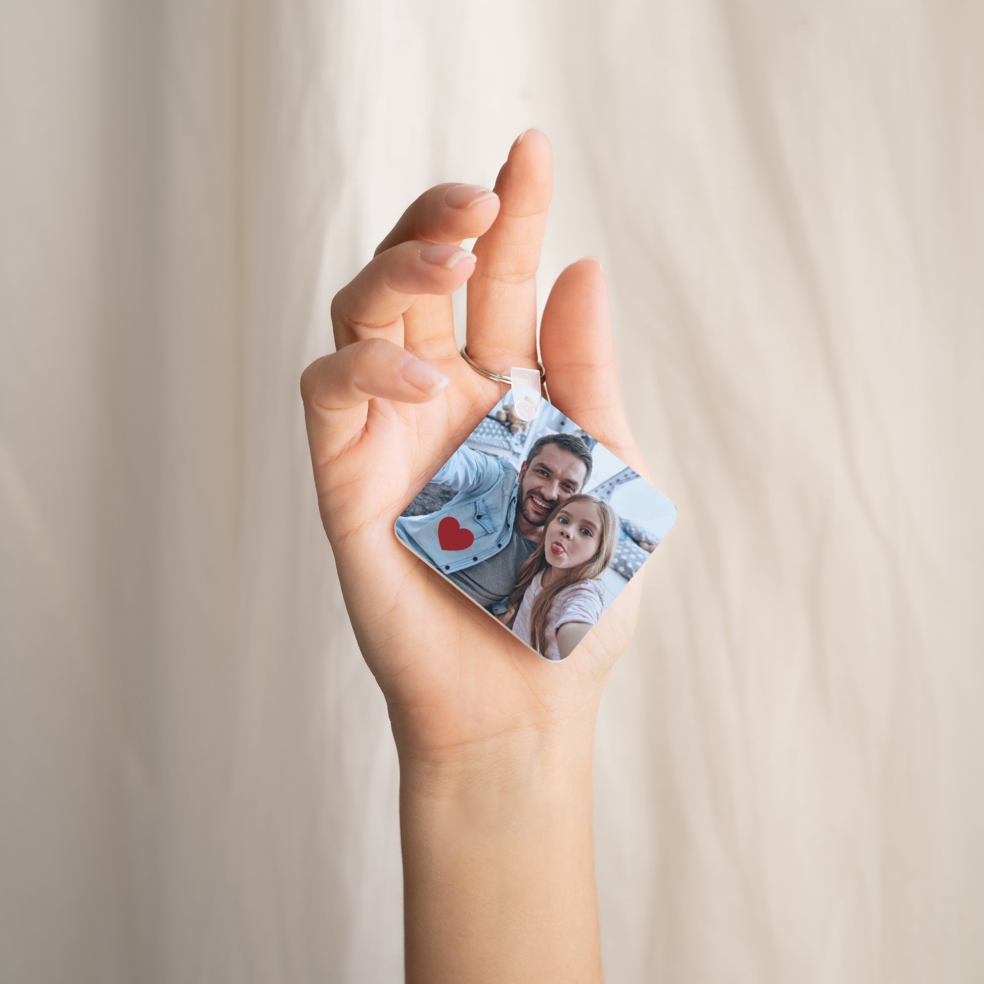 Schlüsselanhänger Objekte Quadrat Papa Bärenclub foto N° 2