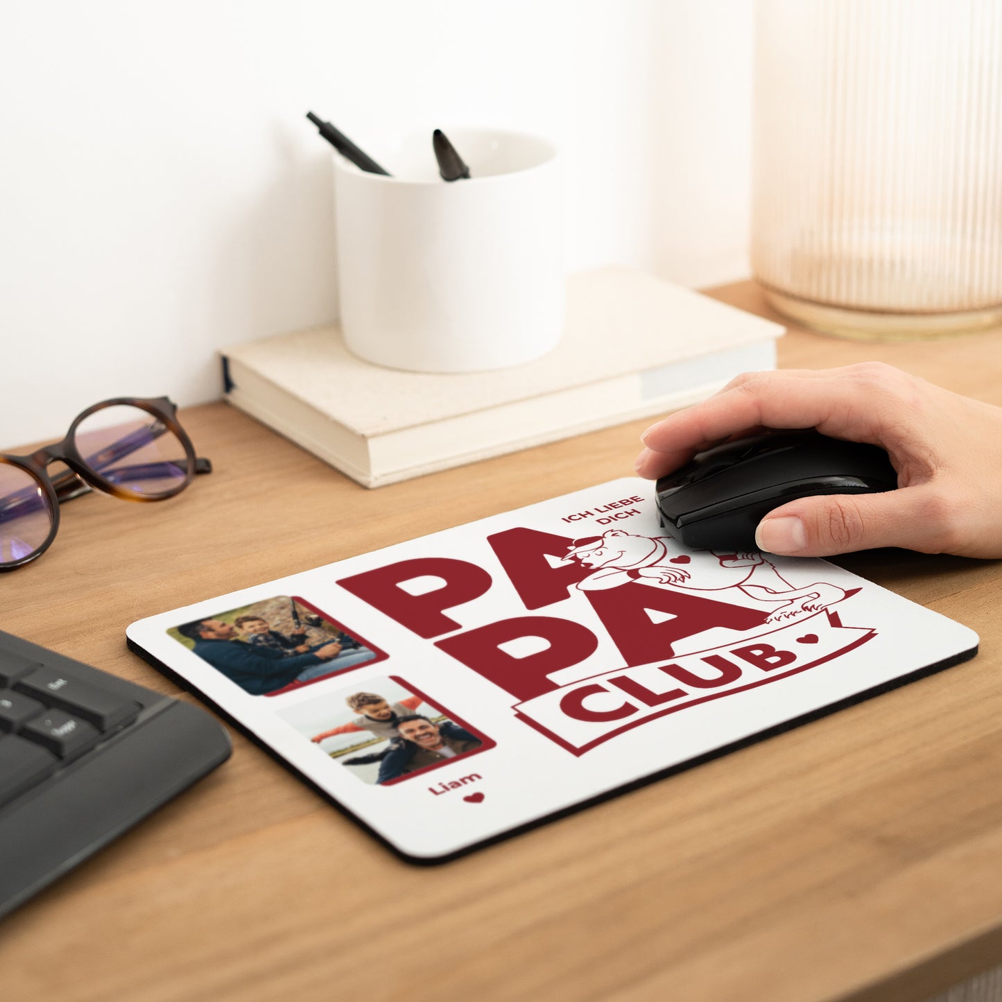 Mousepad Objekte Rechteck Papa Bärenclub foto N° 2