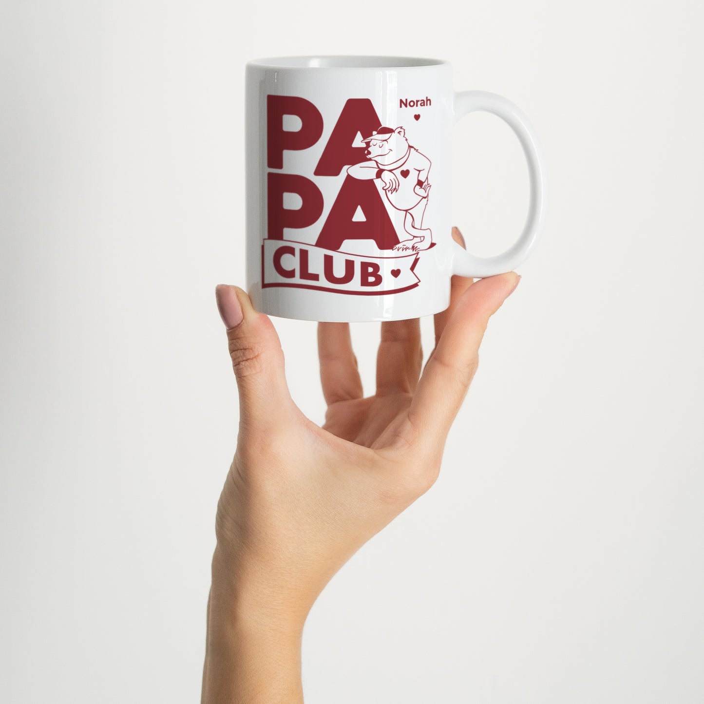Tasse Objekte Weiß Papa Bärenclub foto N° 2
