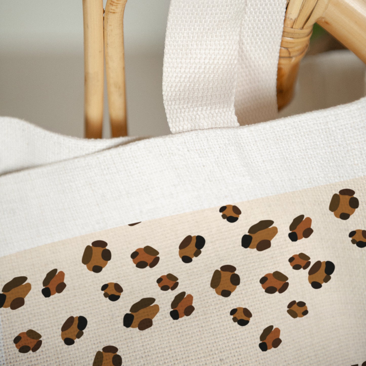 Tote bag Objekte Tragehenkel Leoparden-Trend foto N° 3