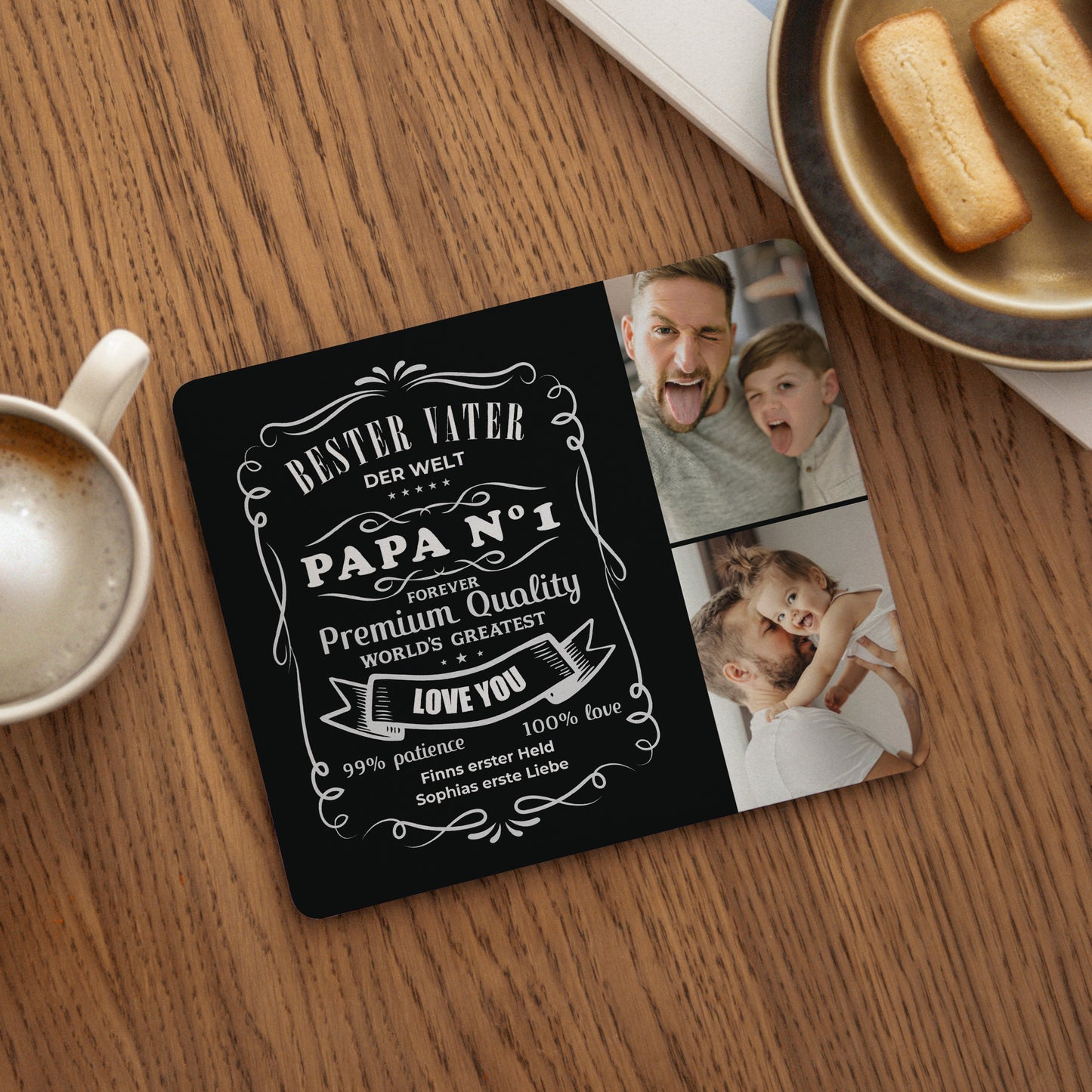 Mousepad Objekte Rechteck Bester Vater für immer. foto N° 1