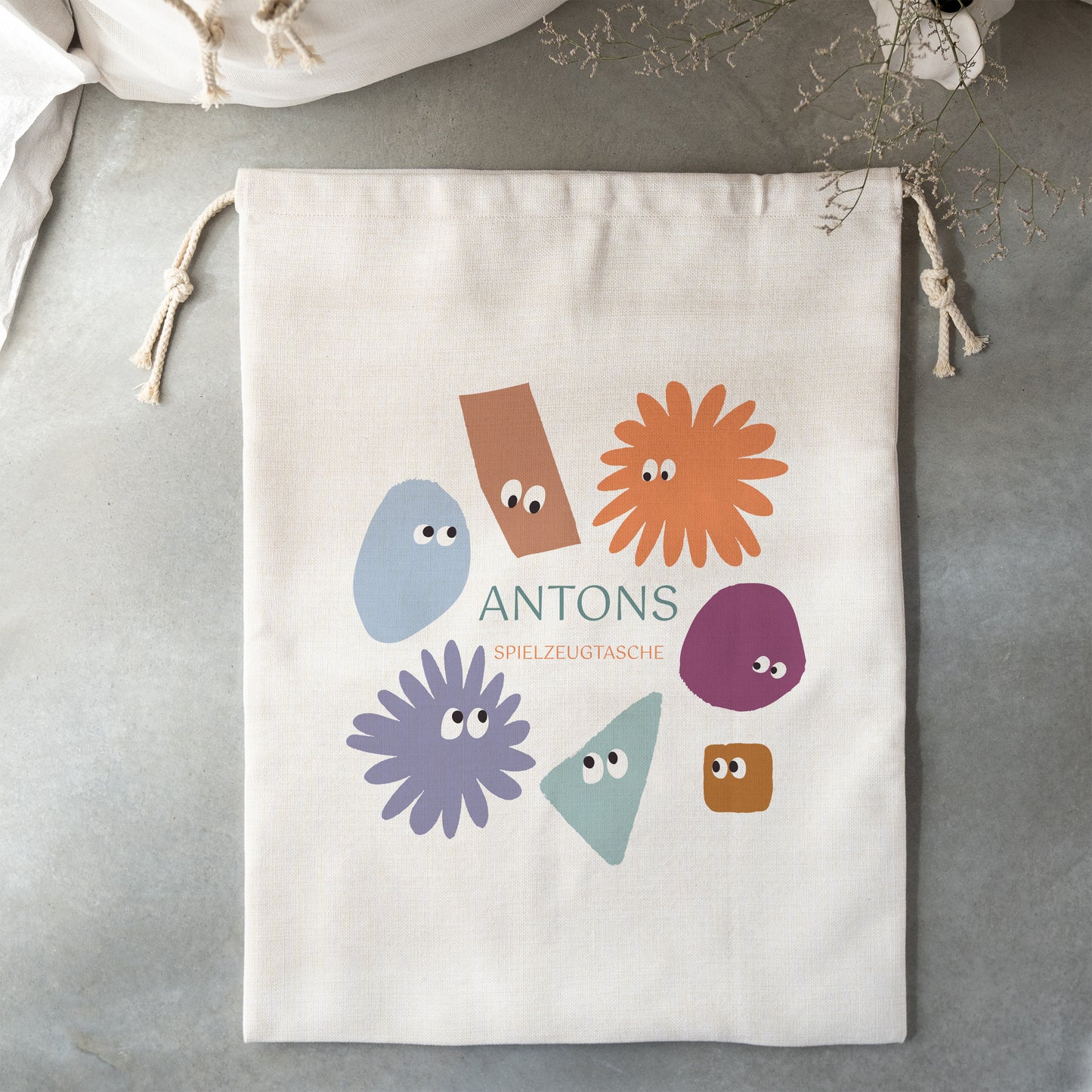 Aufbewahrungstasche Geburt Großformat Die blauen Chaoten foto N° 2