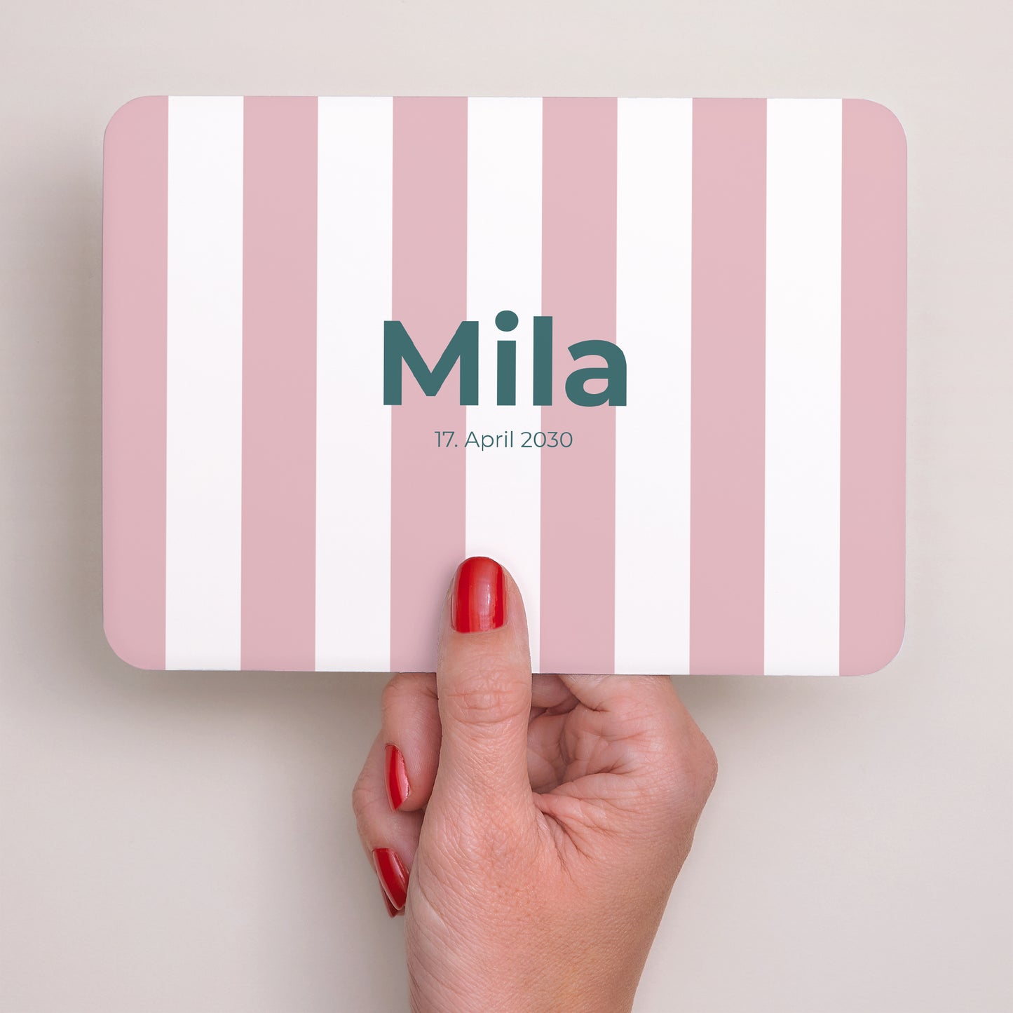 Geburtskarte Landschaft, abgerundete Ränder Lolly foto N° 3