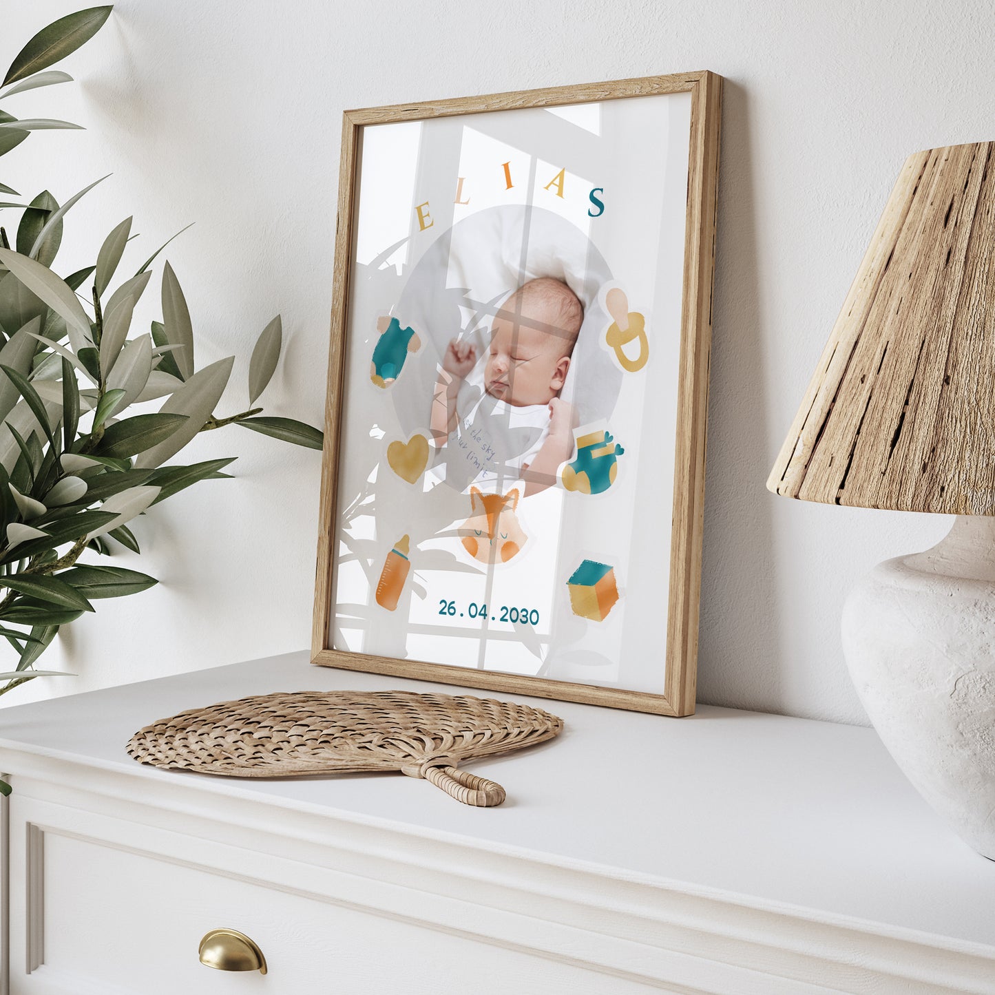 Poster Geburt Porträt Zartheit Pastell II foto N° 5