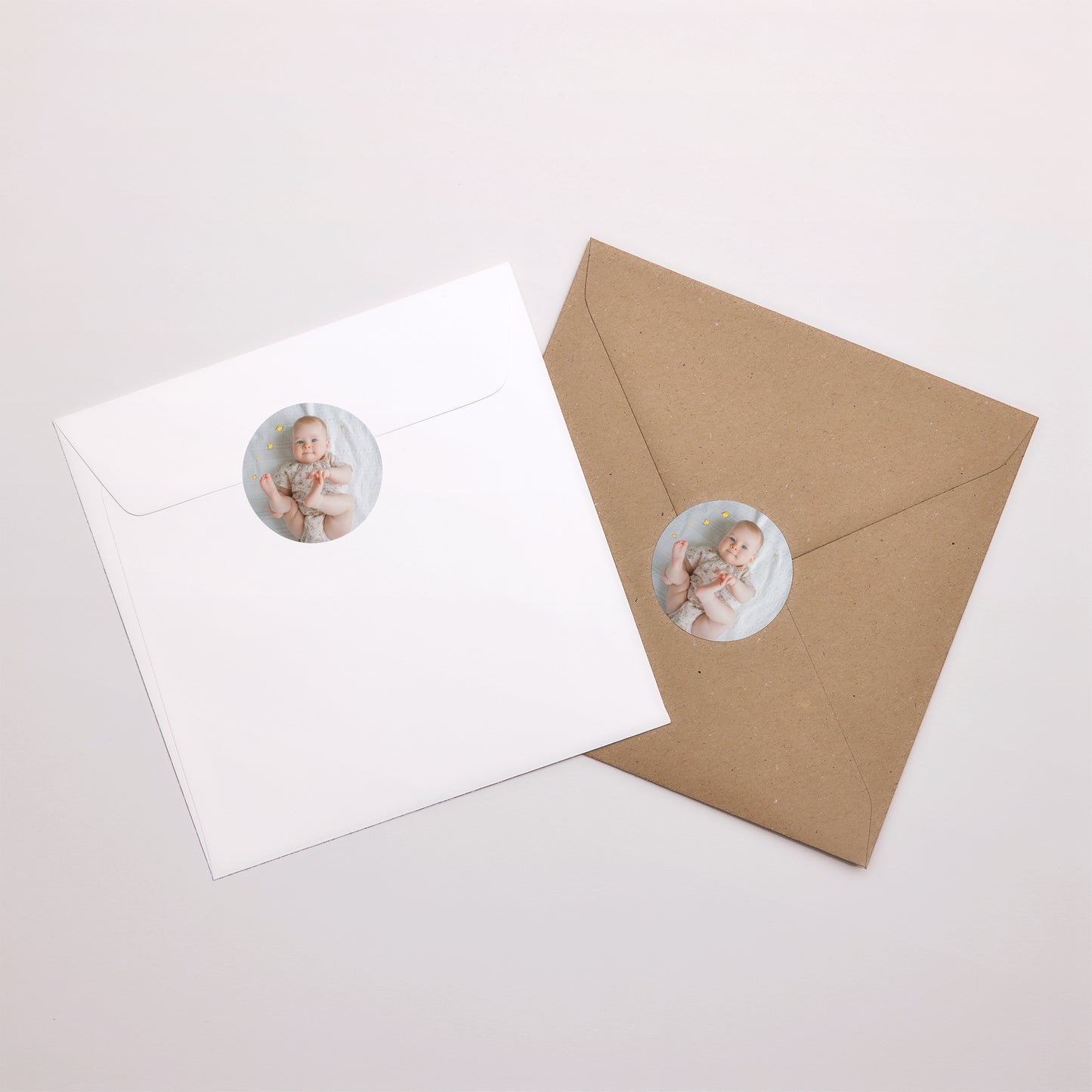 Sticker Geburt Rund Univers der Rose II foto N° 3