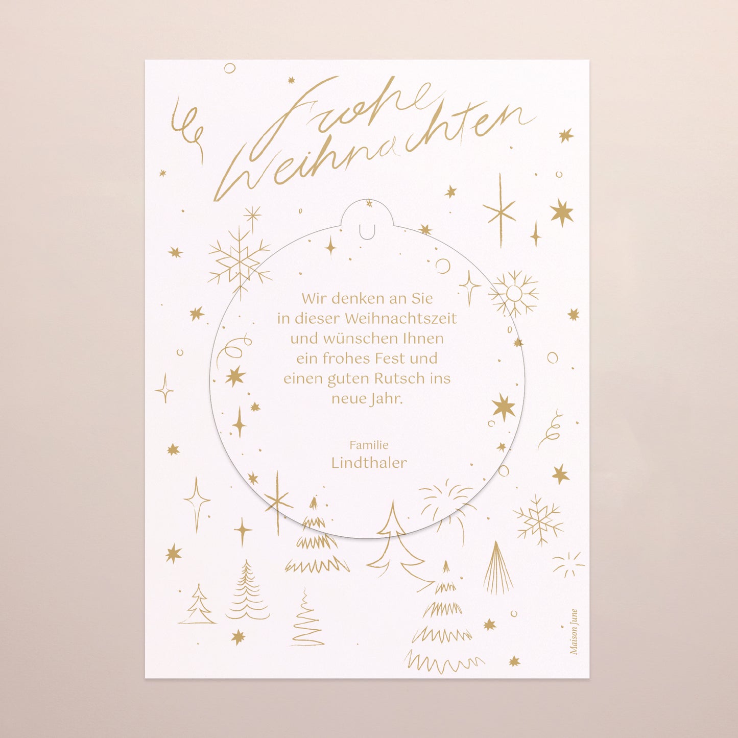 Weihnachtskarte Weihnachten Abnehmbar Weihnachtsstrahlung II foto N° 3